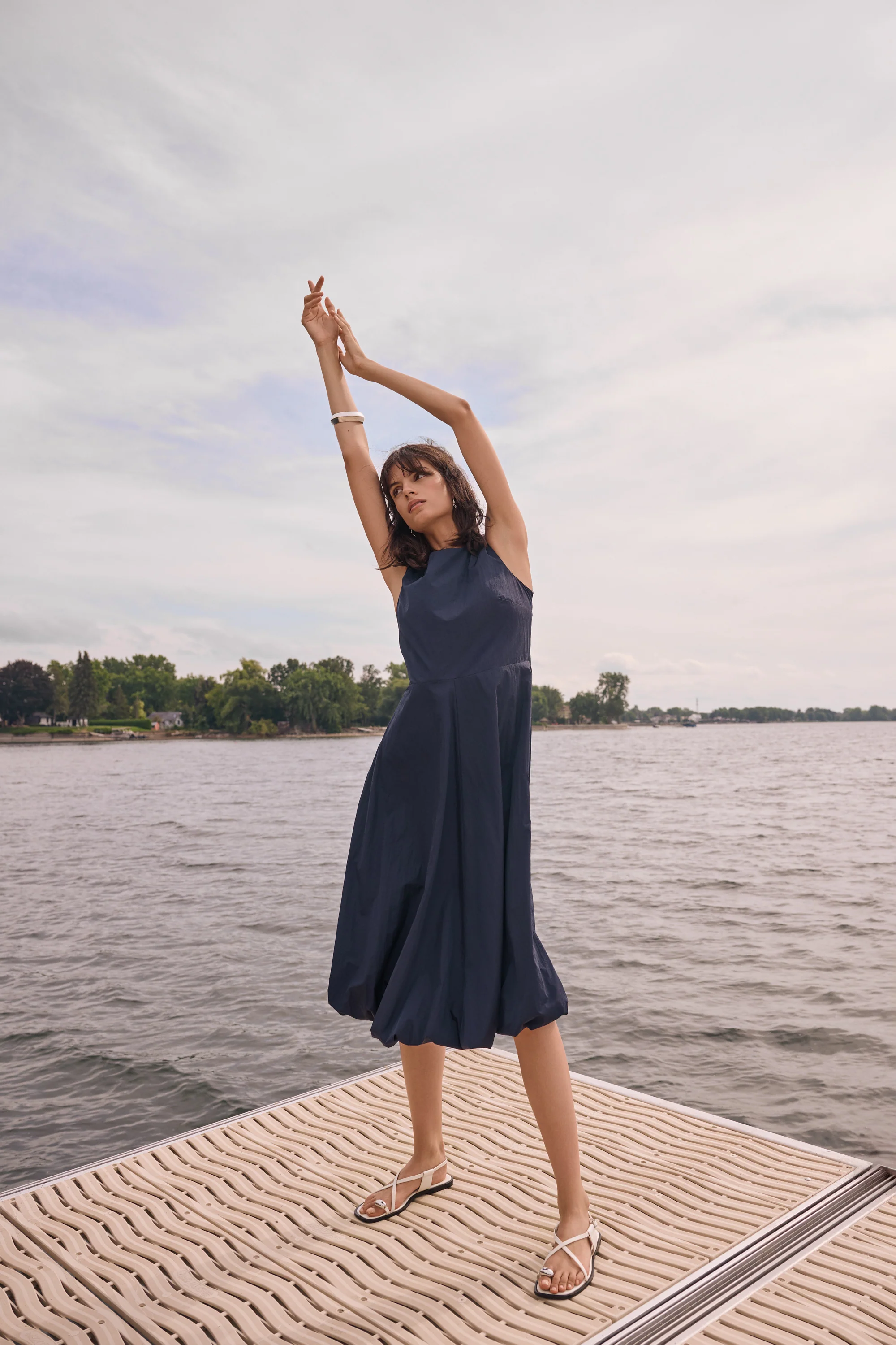 Joseph Ribkoff A-Line Dress With Bubble Skirt Style 262115 - Image 7