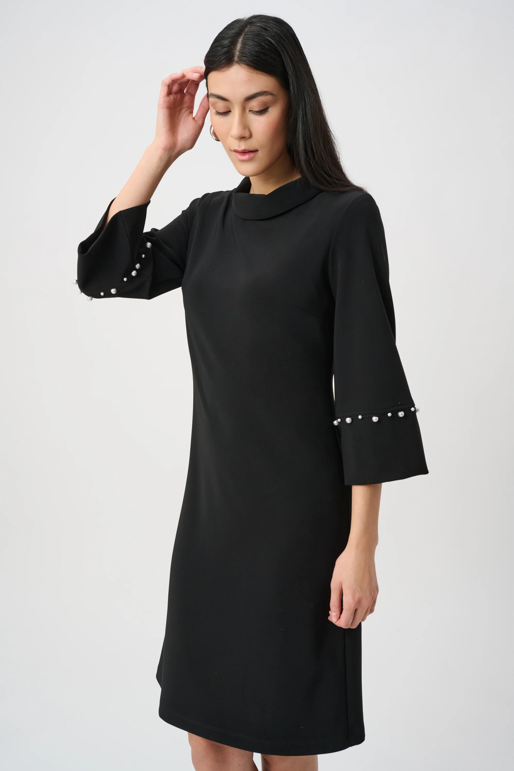 Joseph Ribkoff A-Line Dress With Pearl Detail Style 263115 - Image 2