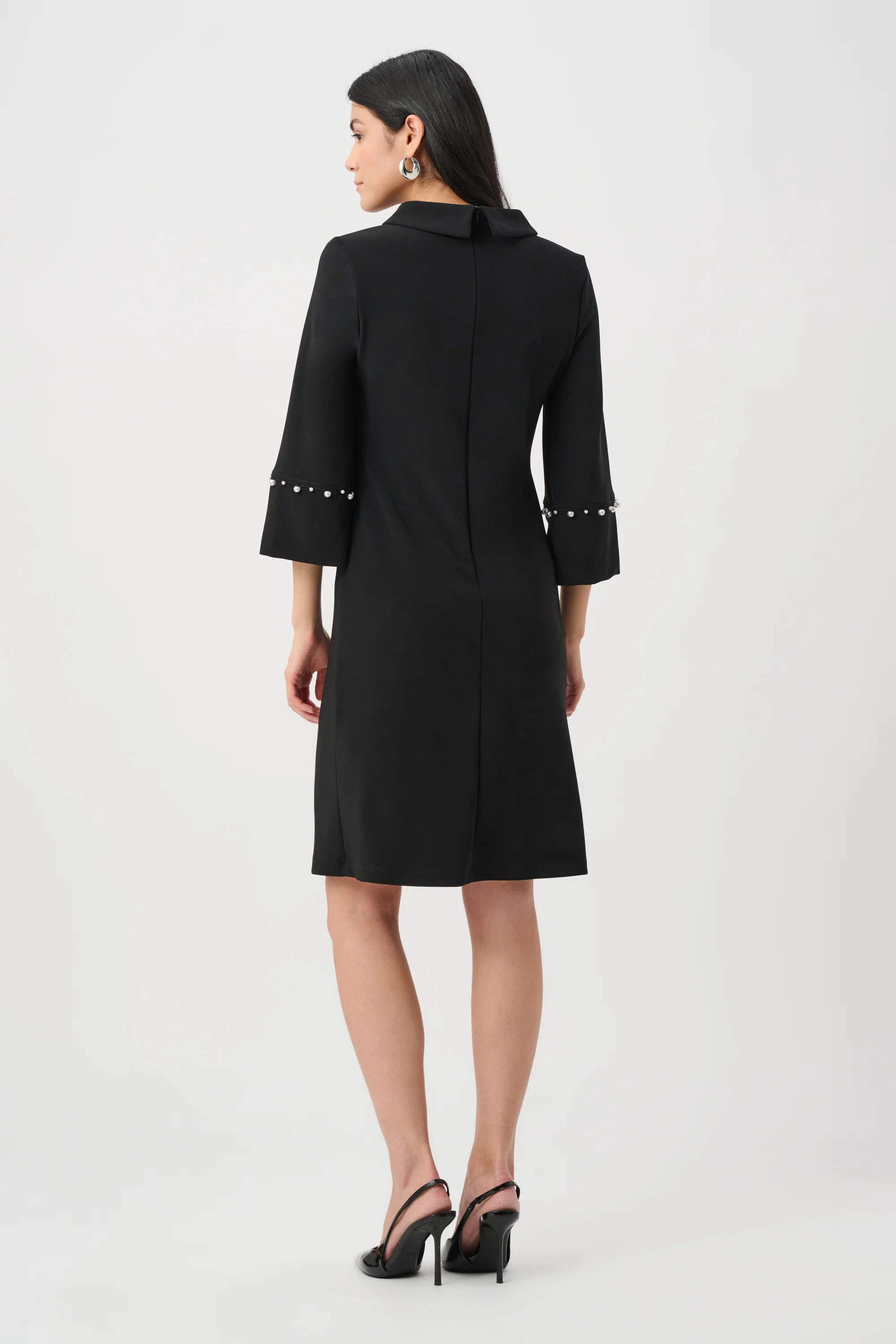 Joseph Ribkoff A-Line Dress With Pearl Detail Style 263115 - Image 3