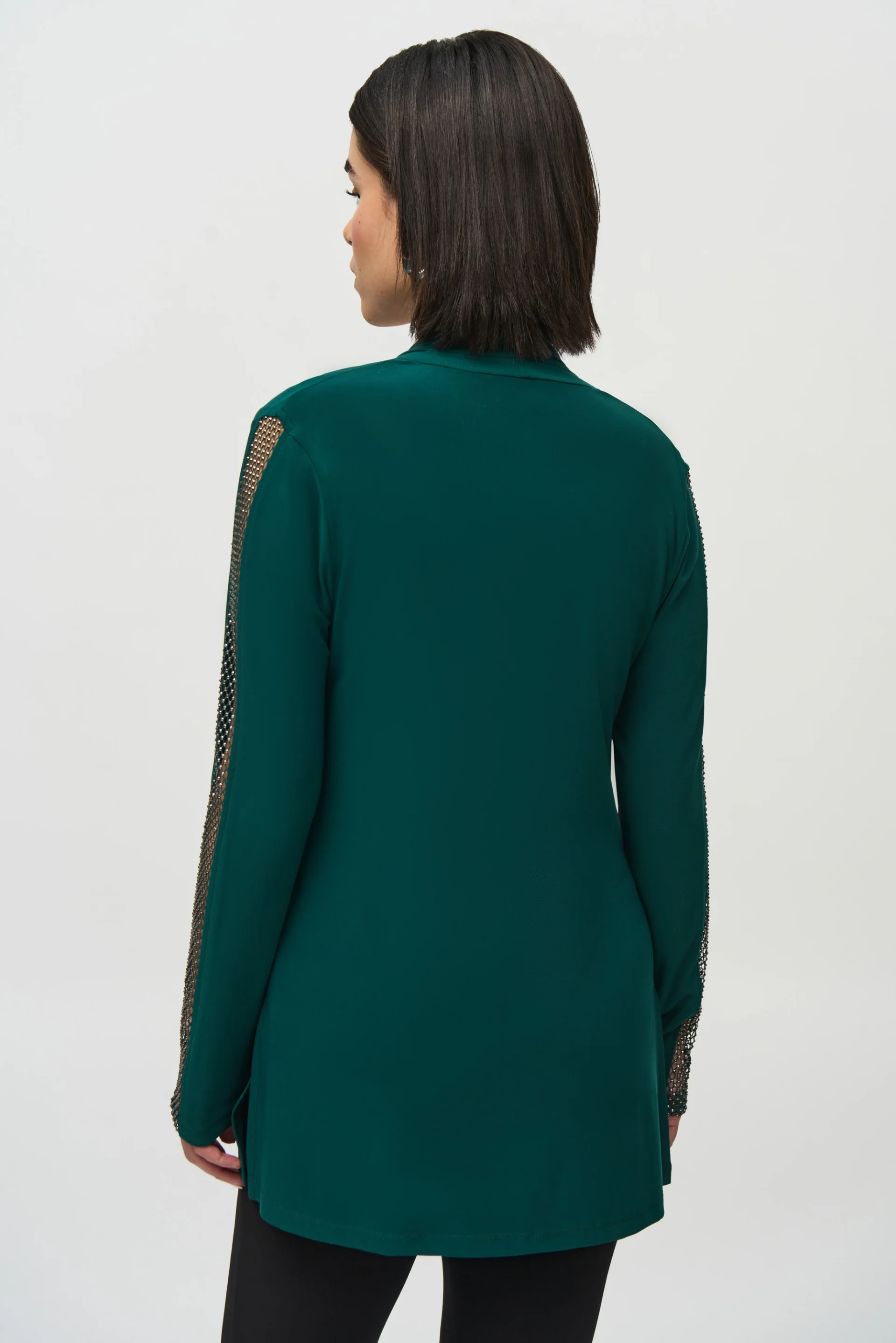 Joseph Ribkoff Absolute Green Cover-Up and Cami Set Style 244170 - Image 4