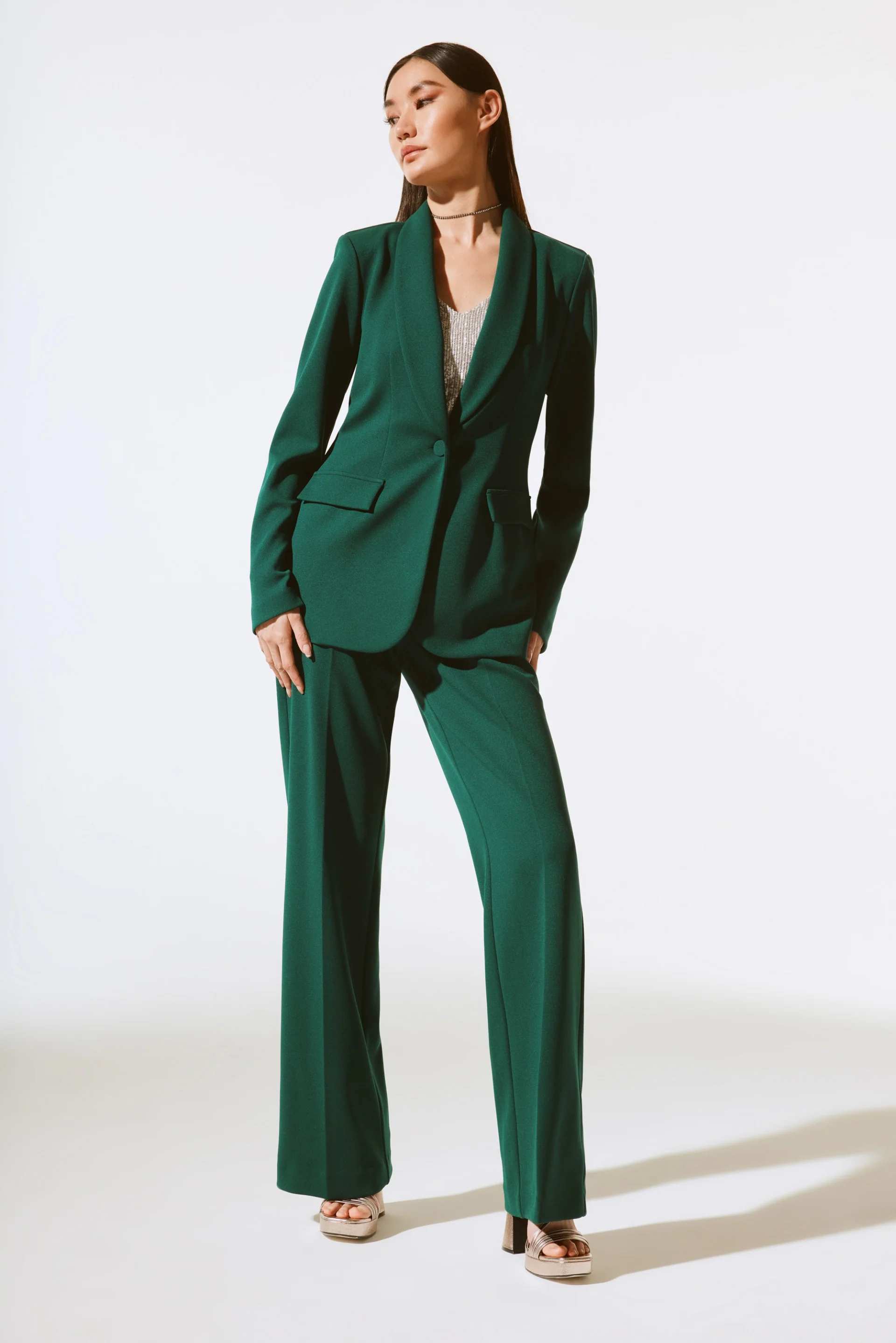 Joseph Ribkoff Absolute Green Fitted Blazer Style 233786 - Image 3
