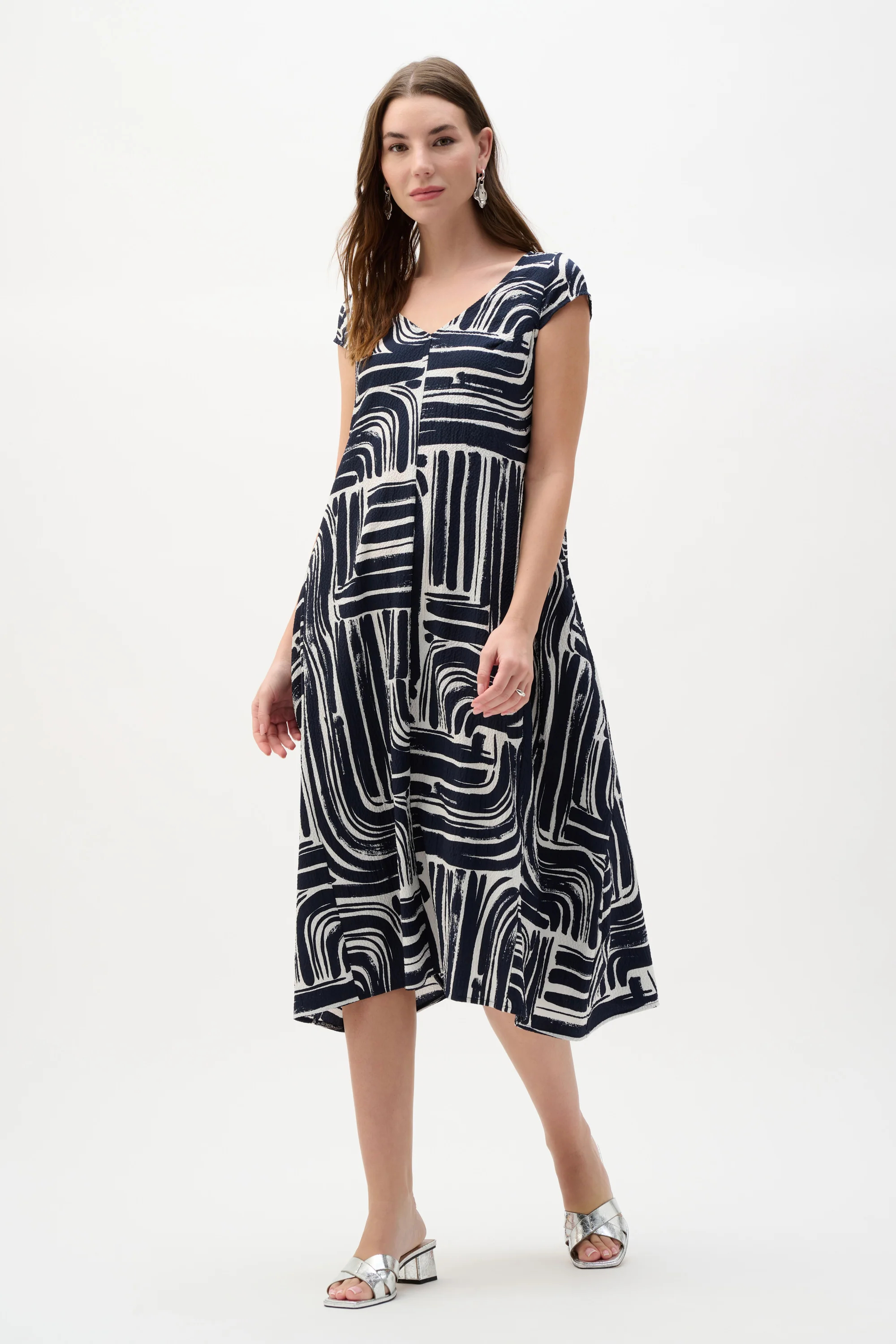 Joseph Ribkoff Abstract Print Cocoon Dress Style 262112