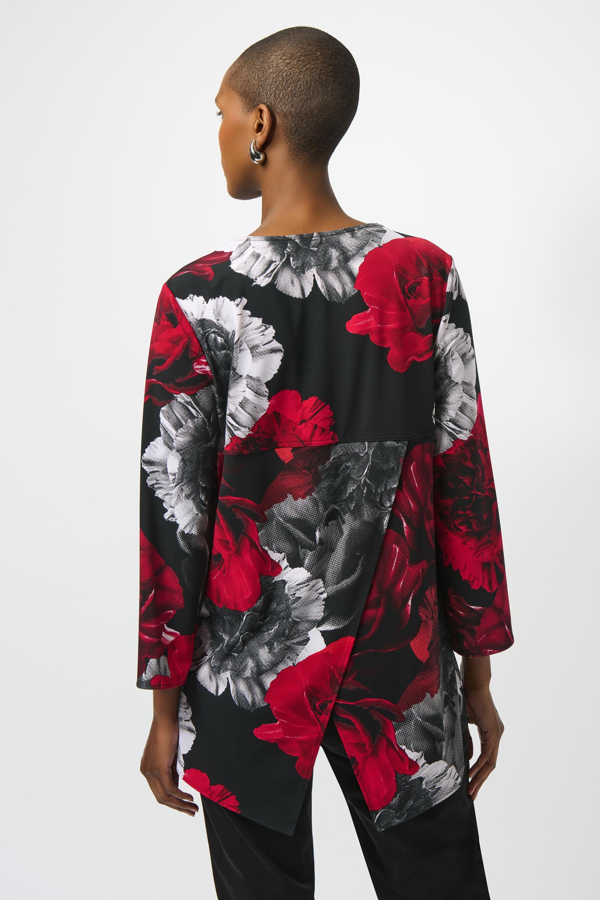 Joseph Ribkoff Abstract Print Fit And Flare Tunic Style 253224 - Image 10