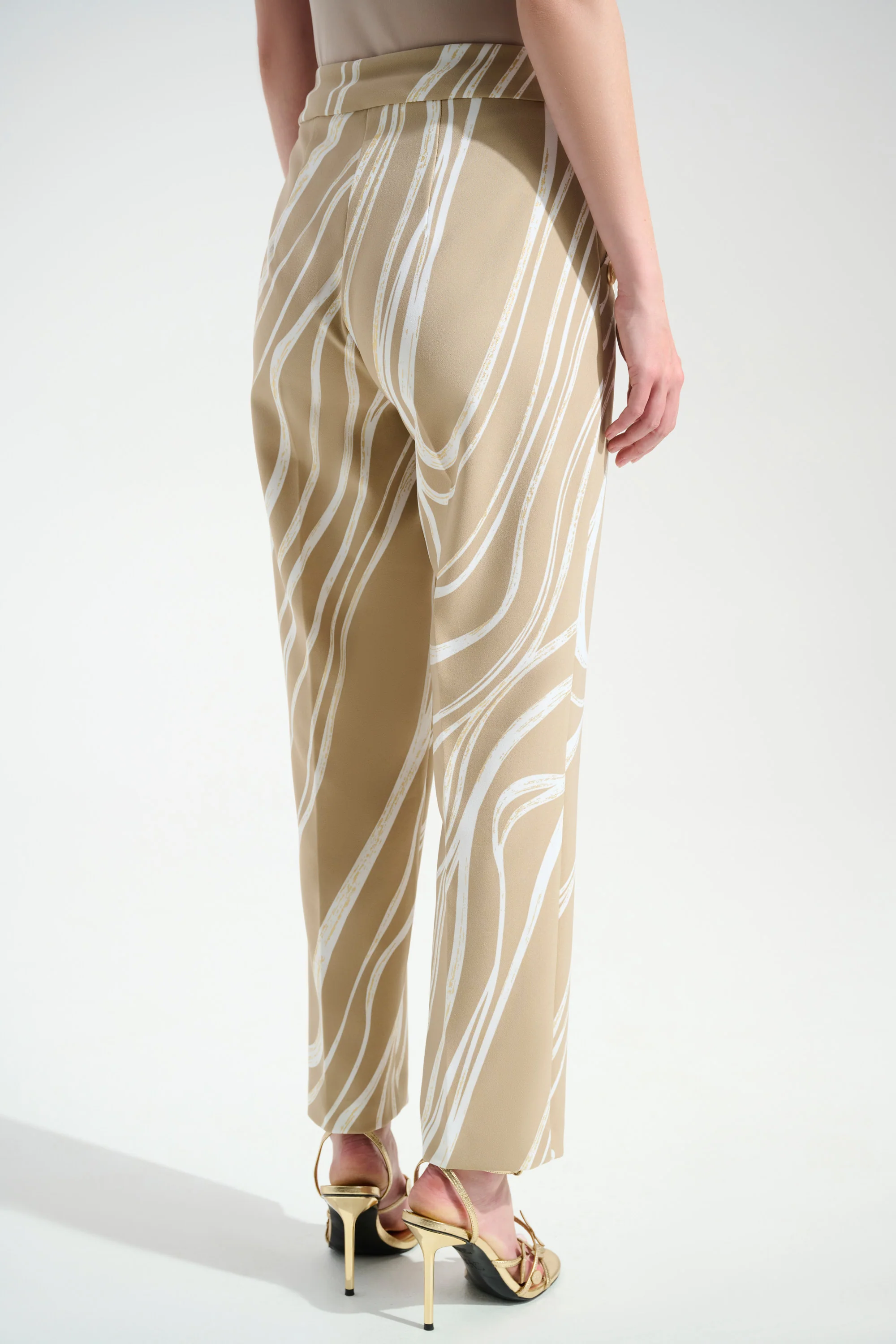 Joseph Ribkoff Abstract Print Pull-On Pants Style 261751 - Image 4