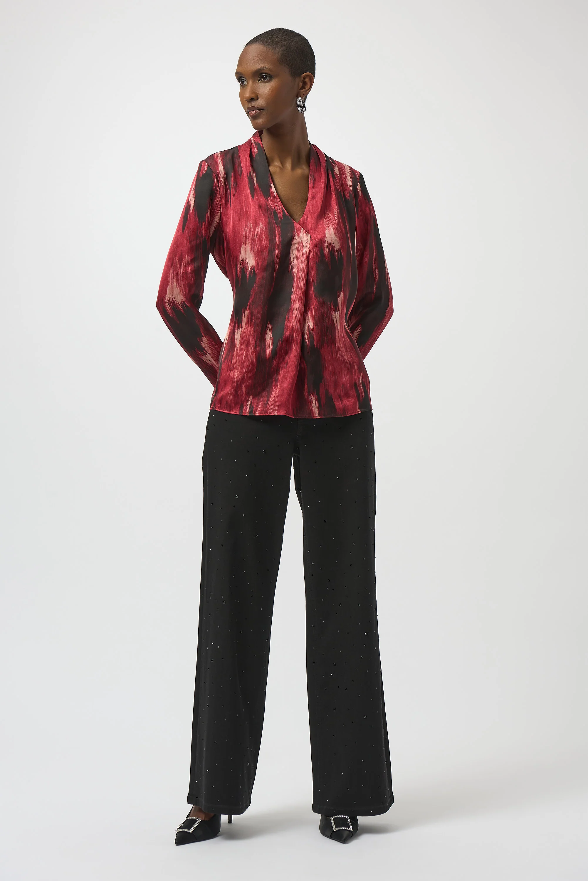 Joseph Ribkoff Abstract Print Straight Top Style 254161 - Image 2