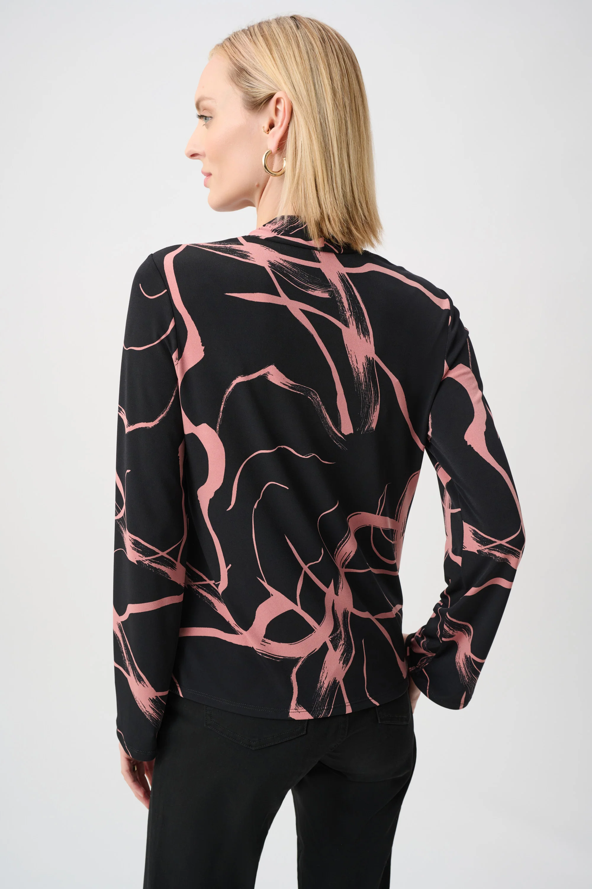 Joseph Ribkoff Abstract Print Straight Top Style 263166 - Image 4