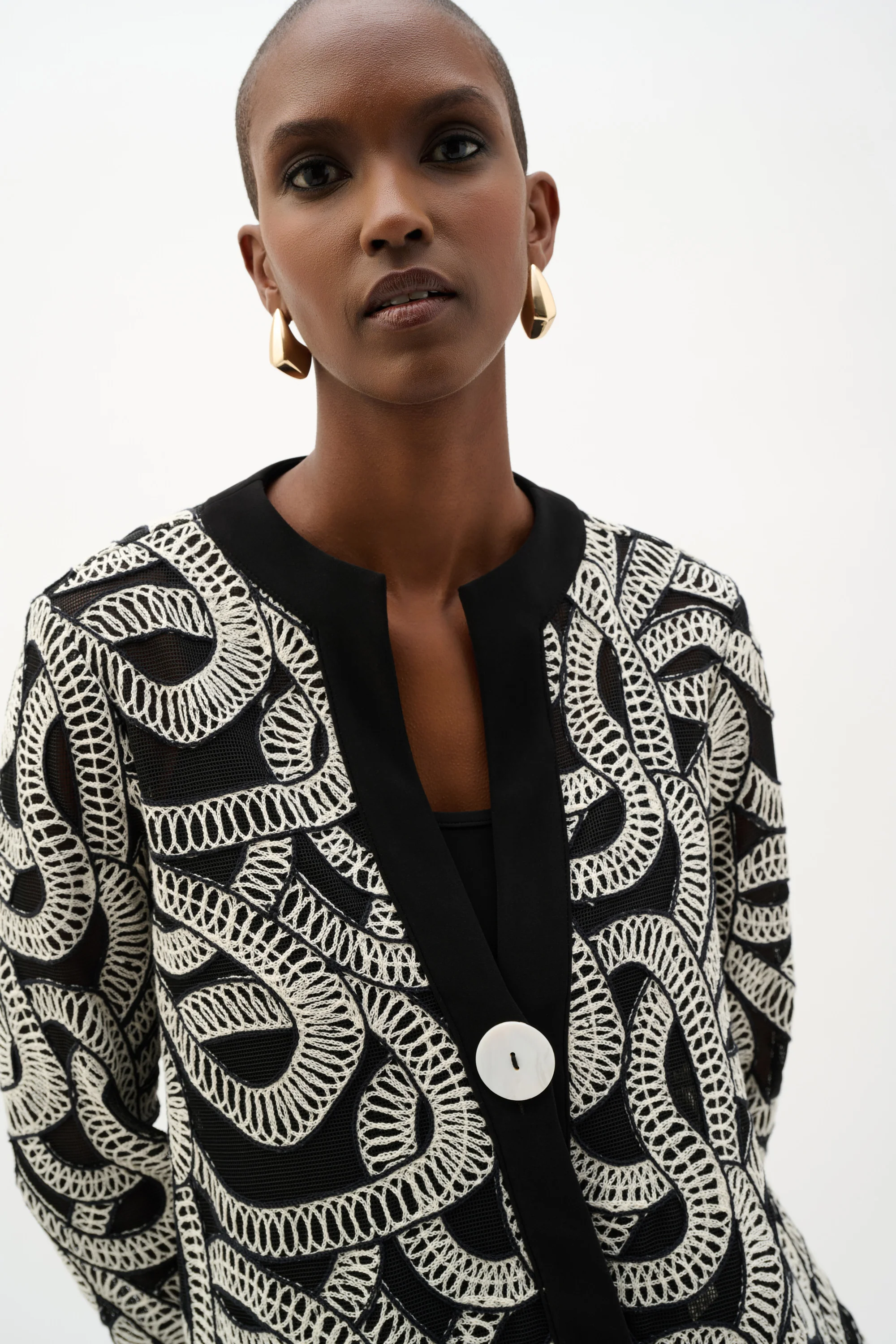 Joseph Ribkoff Abstract Print Swing Jacket Style 262207 - Image 4