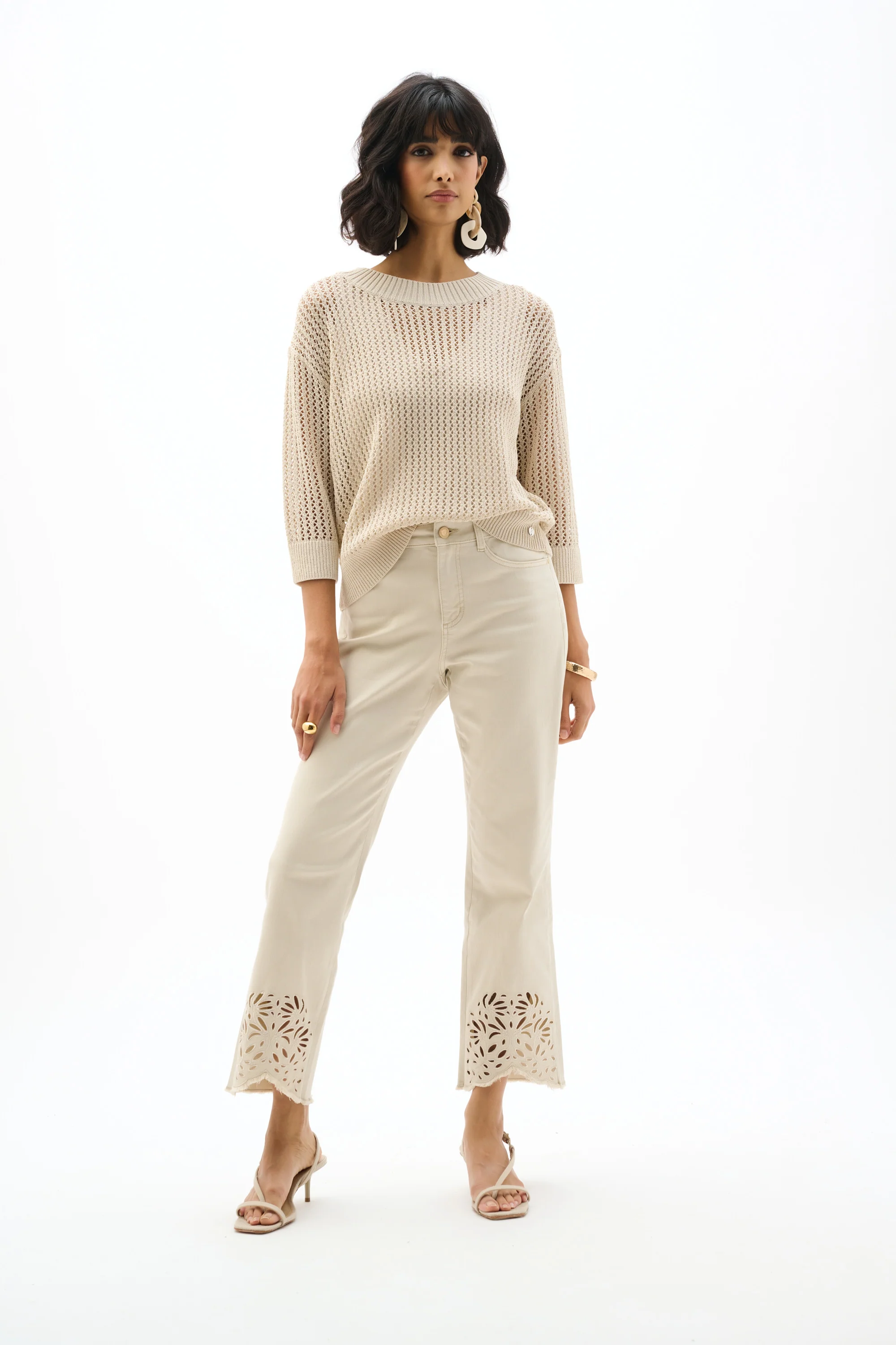 Joseph Ribkoff Acrylic Blend Open Stitch Sweater Style 262976 - Image 2