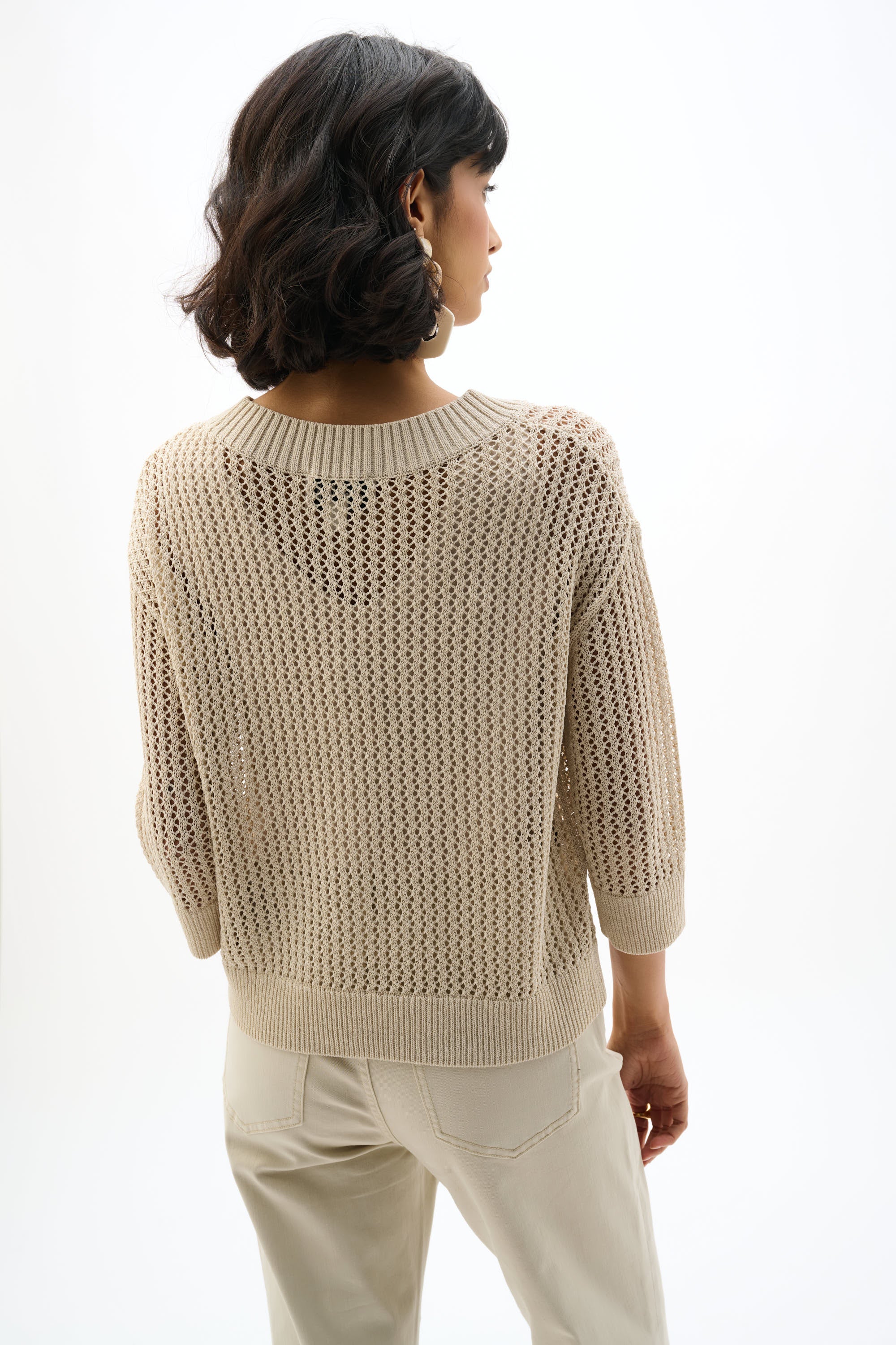 Joseph Ribkoff Acrylic Blend Open Stitch Sweater Style 262976 - Image 4
