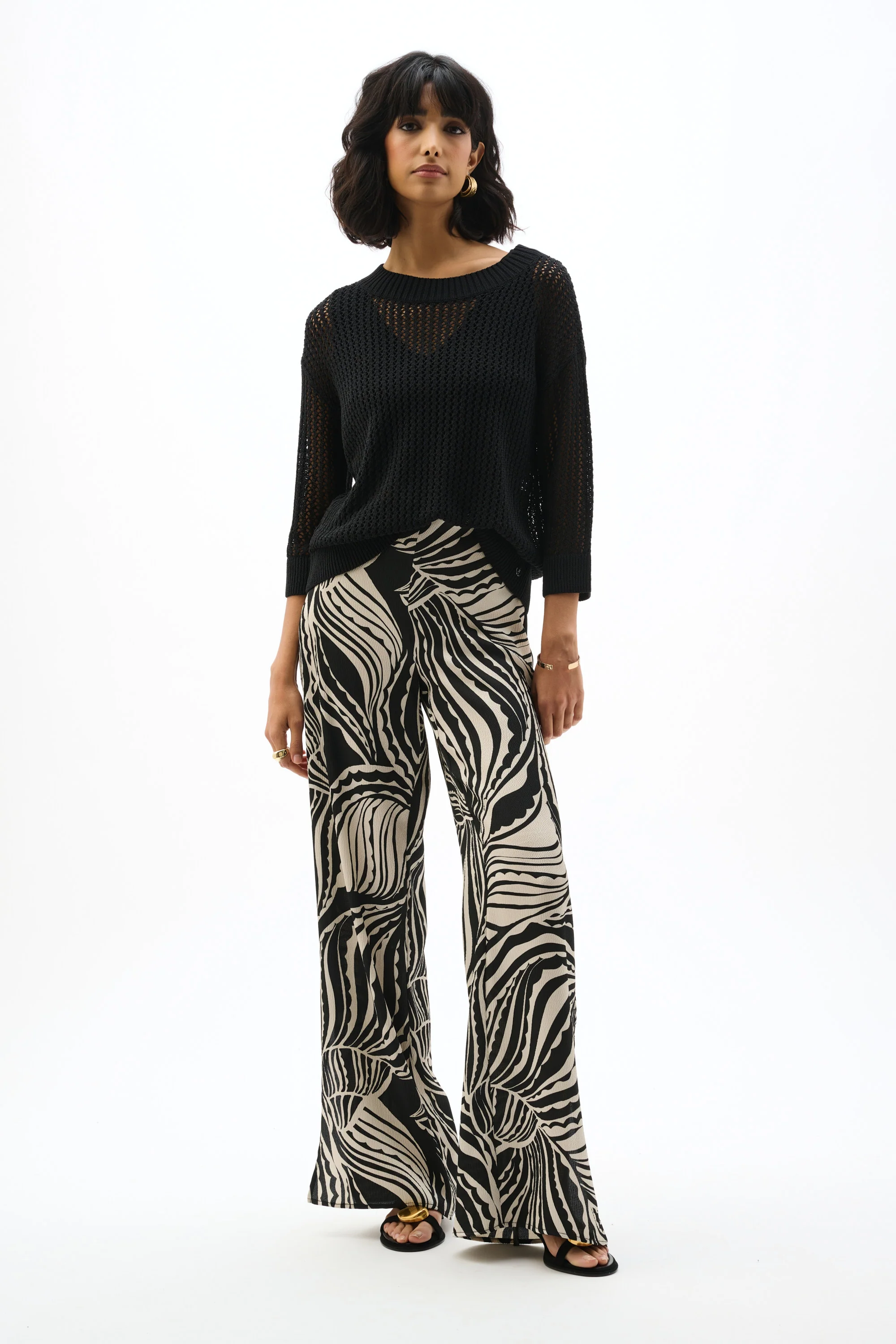 Joseph Ribkoff Acrylic Blend Open Stitch Sweater Style 262976 - Image 7