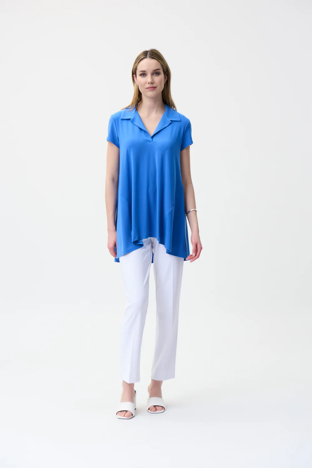 Joseph Ribkoff Aegean-Sea Trapeze Top Style 222040
