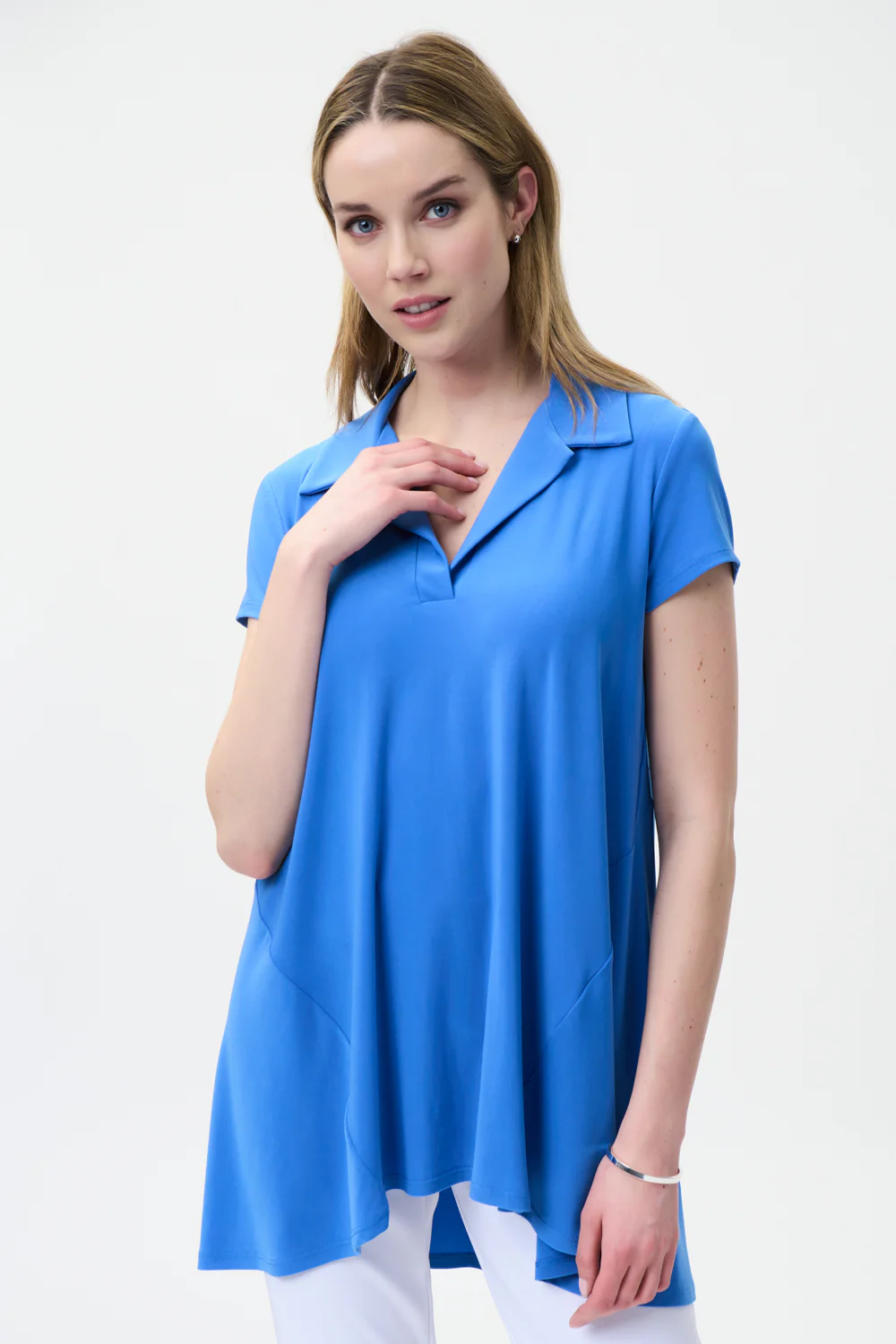 Joseph Ribkoff Aegean-Sea Trapeze Top Style 222040 - Image 2
