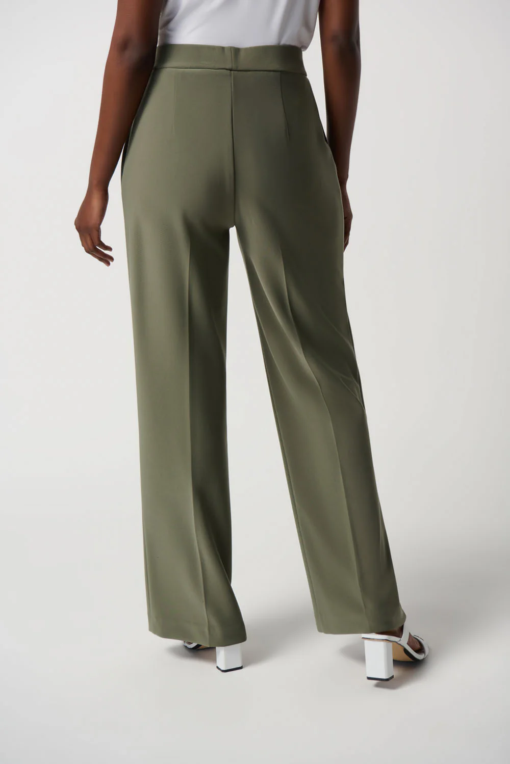 Joseph Ribkoff Agave Wide-Leg Knit Pants Style 231136 - Image 2