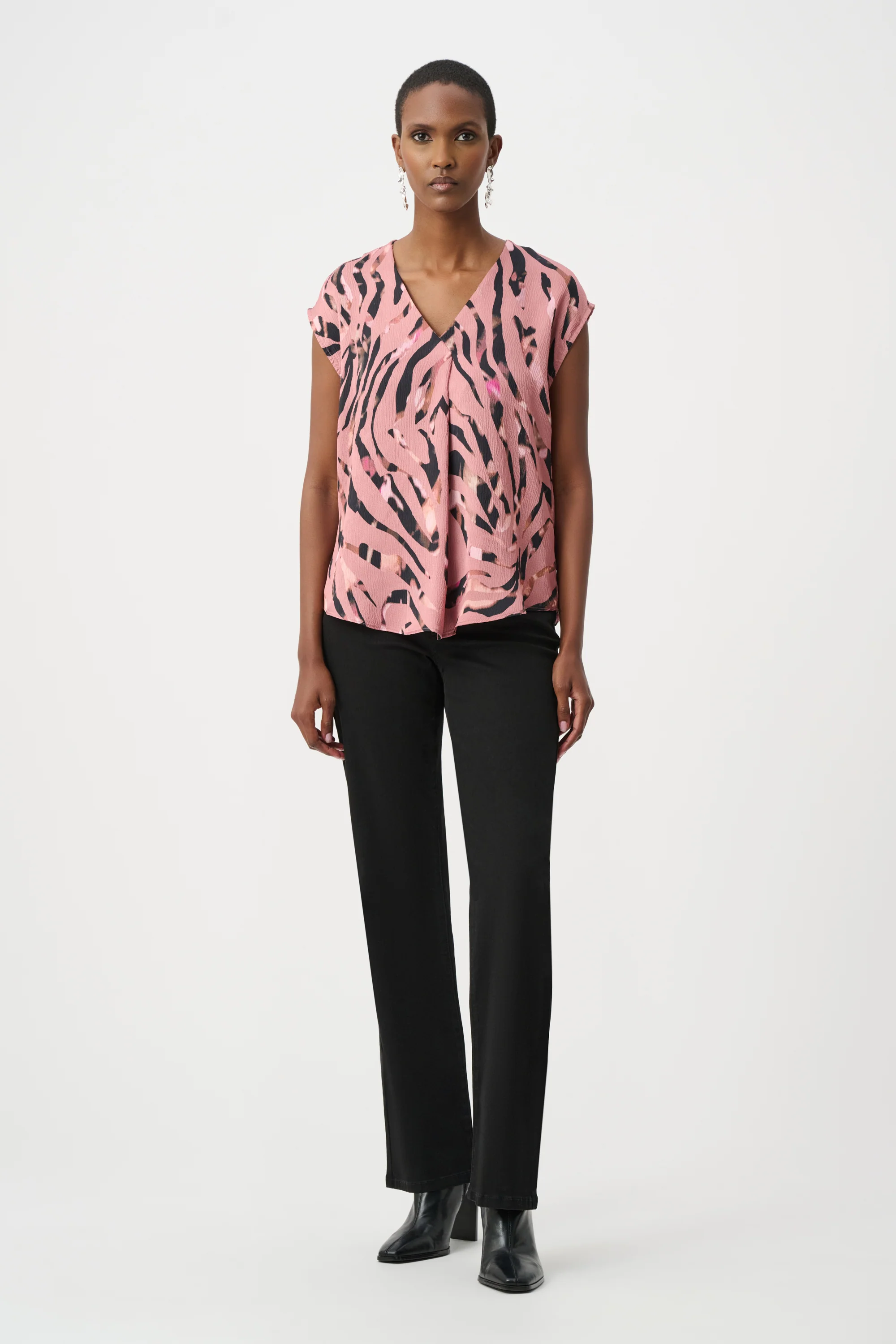Joseph Ribkoff Animal Print Boxy Top Style 263188 - Image 2
