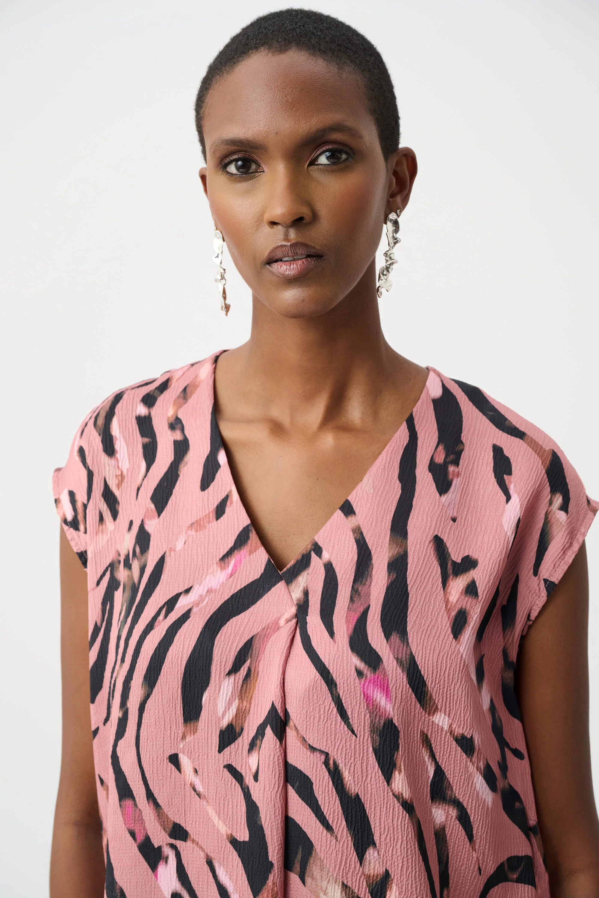 Joseph Ribkoff Animal Print Boxy Top Style 263188 - Image 5