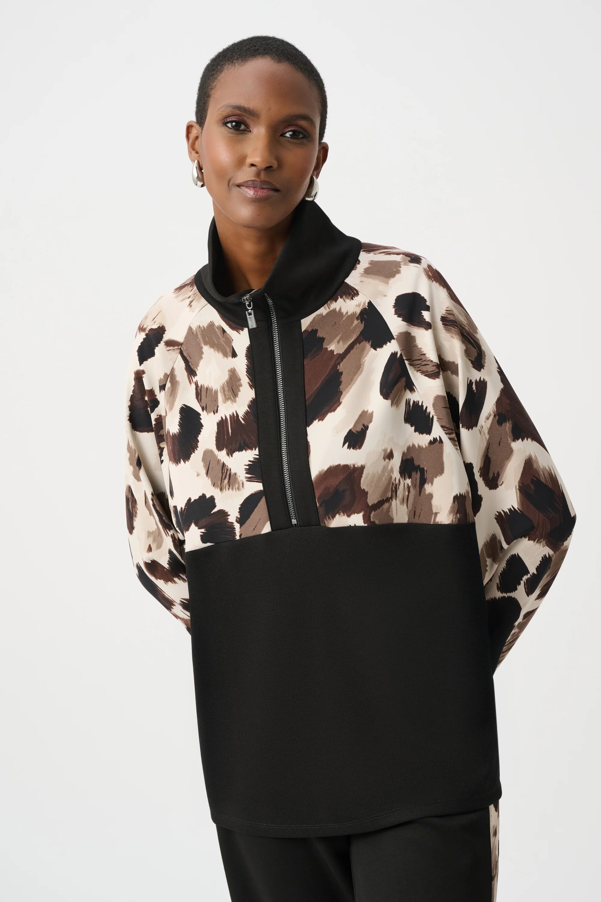 Joseph Ribkoff Animal Print Boxy Top Style 263609 - Image 3