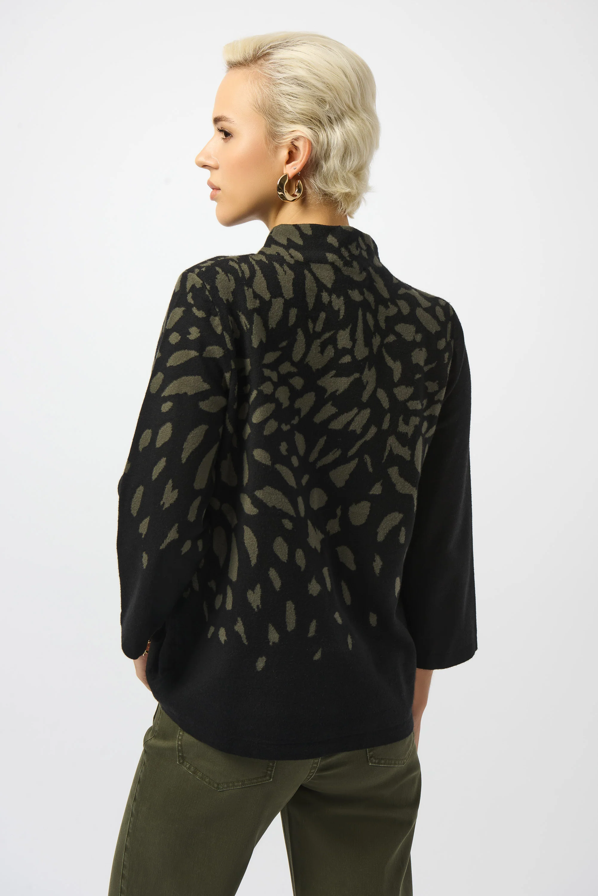 Joseph Ribkoff Animal Print Sweater Style 253912 - Image 2