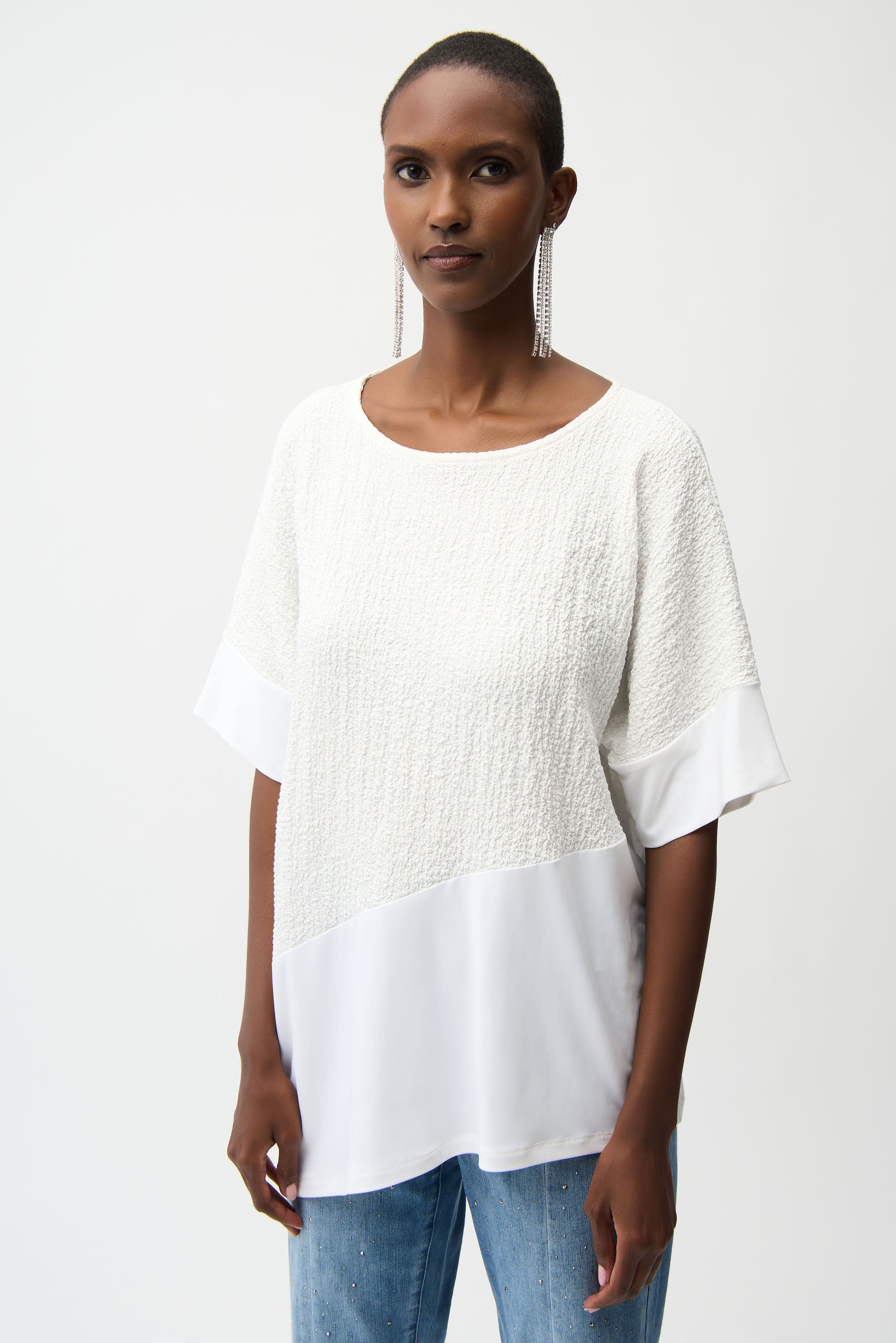 Joseph Ribkoff Asymmetrical Cocoon Top Style 261280 - Image 3
