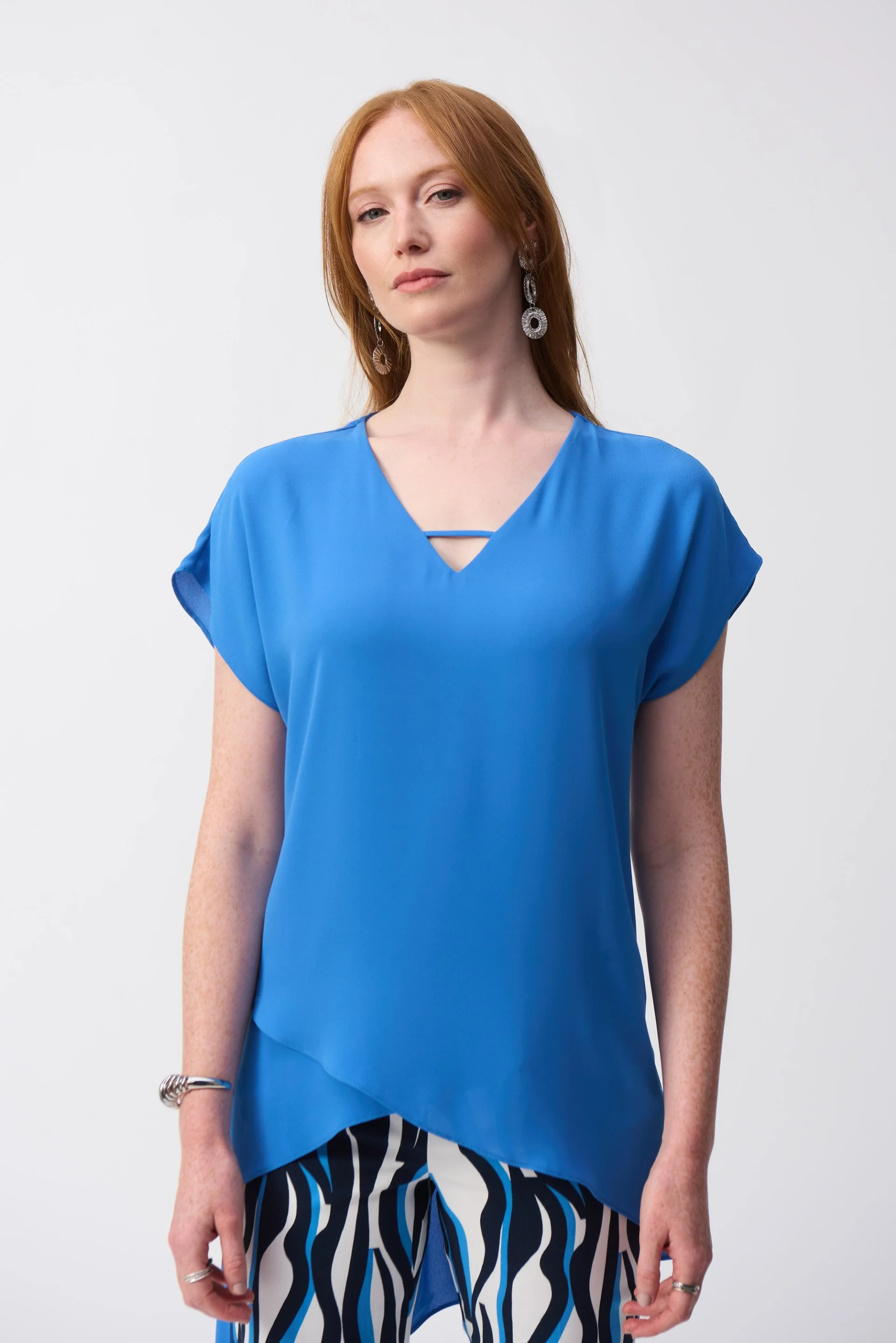 Joseph Ribkoff Asymmetrical Layered Top Style 251151