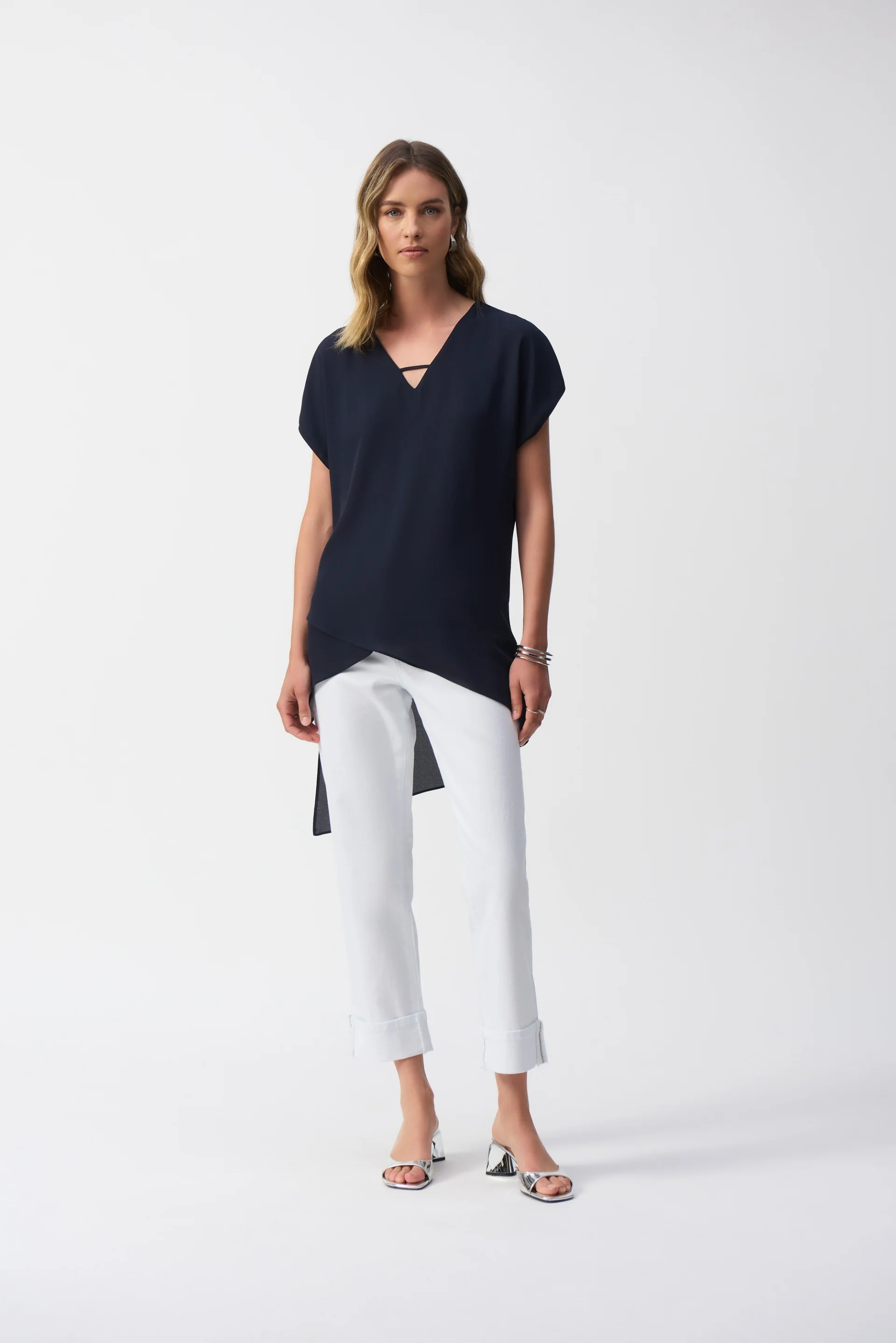 Joseph Ribkoff Asymmetrical Layered Top Style 251151 - Image 11