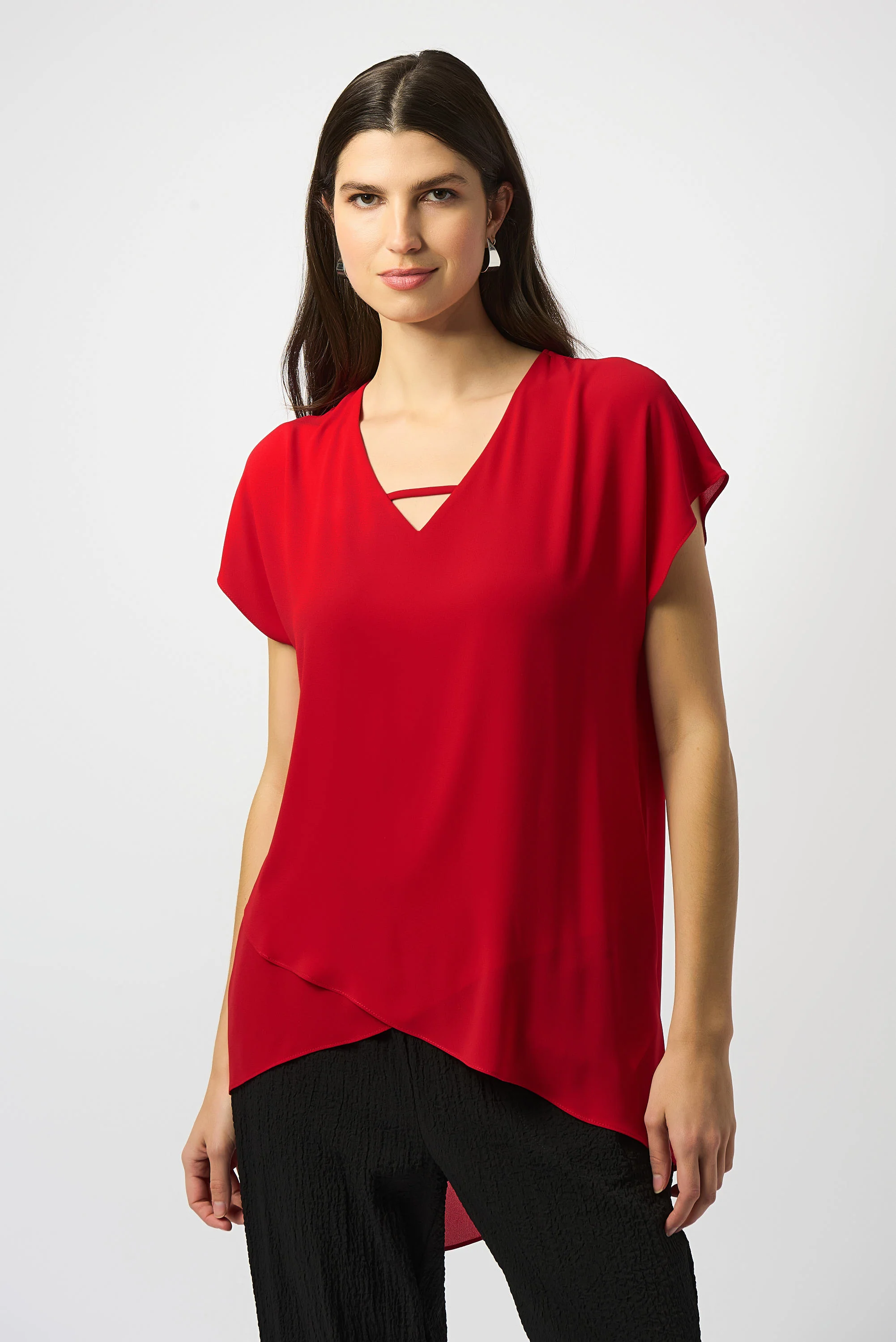 Joseph Ribkoff Asymmetrical Layered Top Style 251151 - Image 5