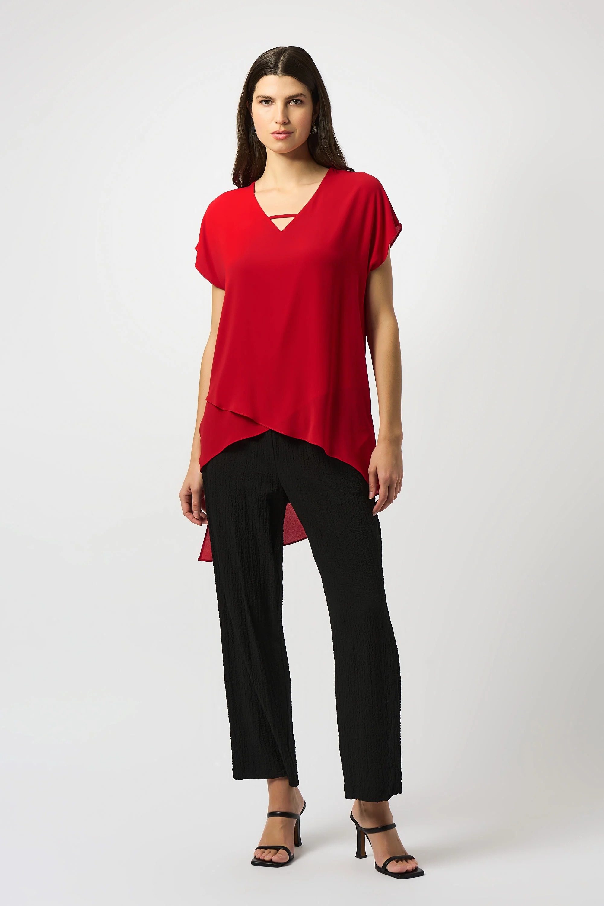 Joseph Ribkoff Asymmetrical Layered Top Style 251151 - Image 7