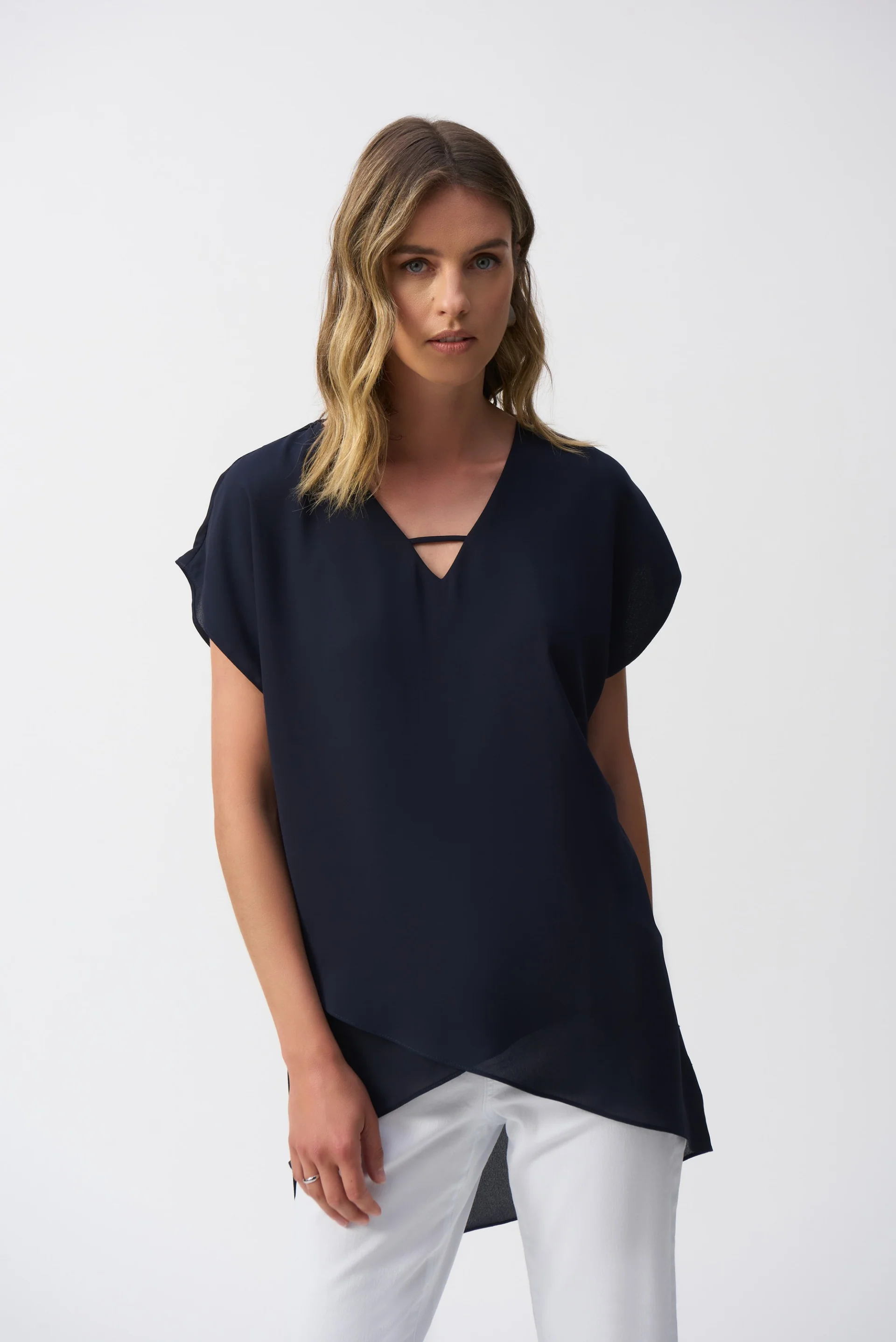 Joseph Ribkoff Asymmetrical Layered Top Style 251151 - Image 8