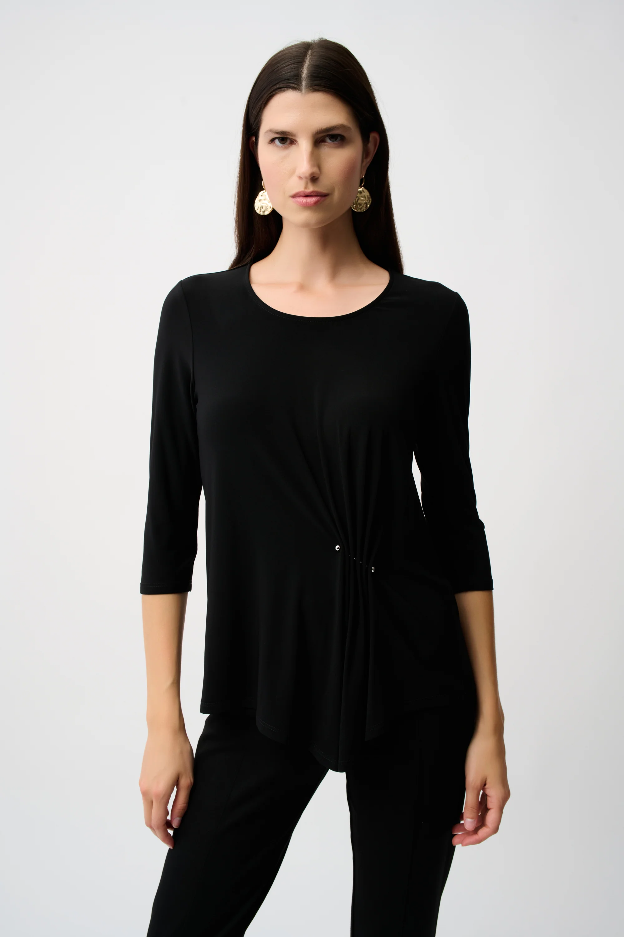 Joseph Ribkoff Asymmetrical Scoop Neckline Tunic Style 253027 - Image 5
