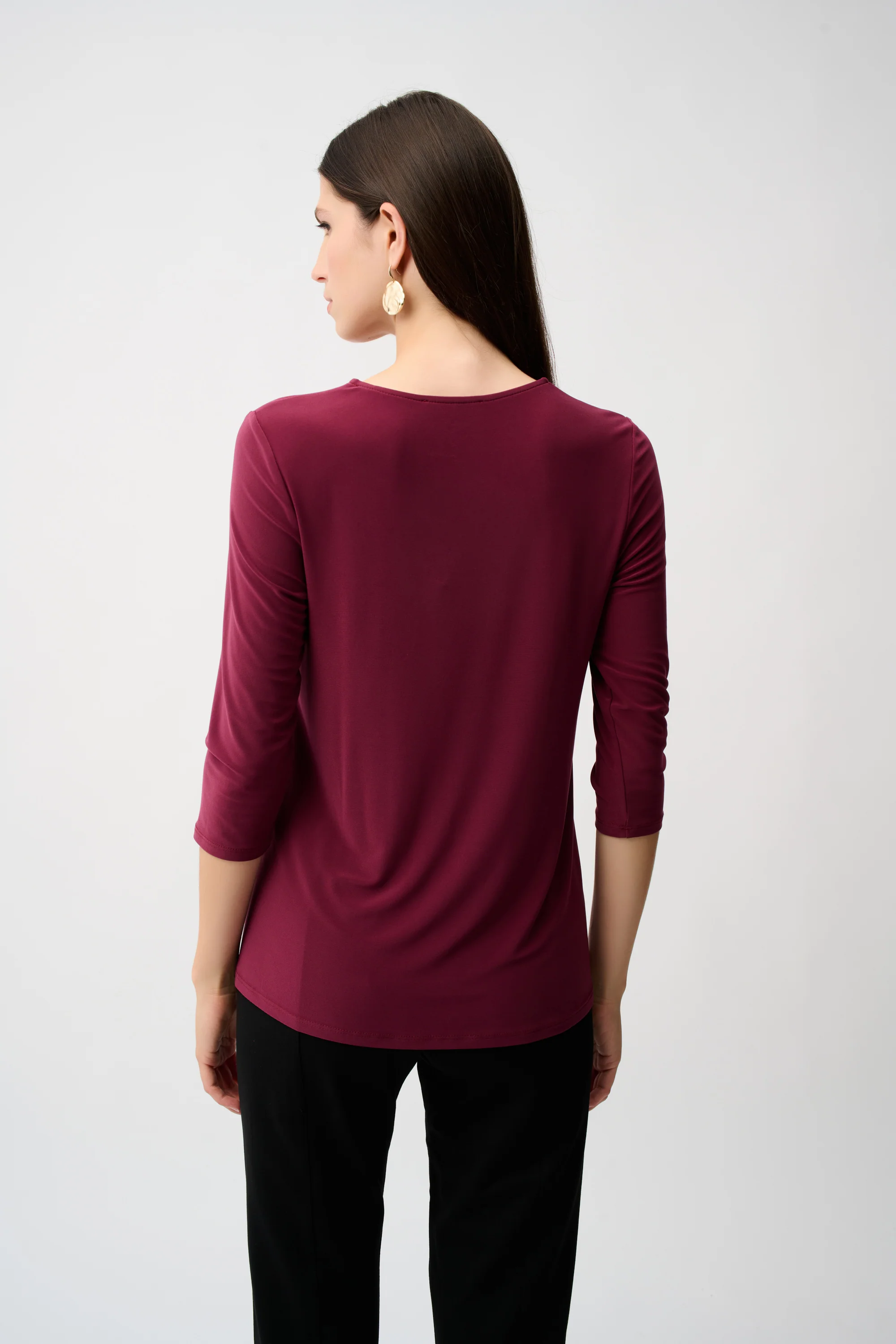 Joseph Ribkoff Asymmetrical Scoop Neckline Tunic Style 253027 - Image 8