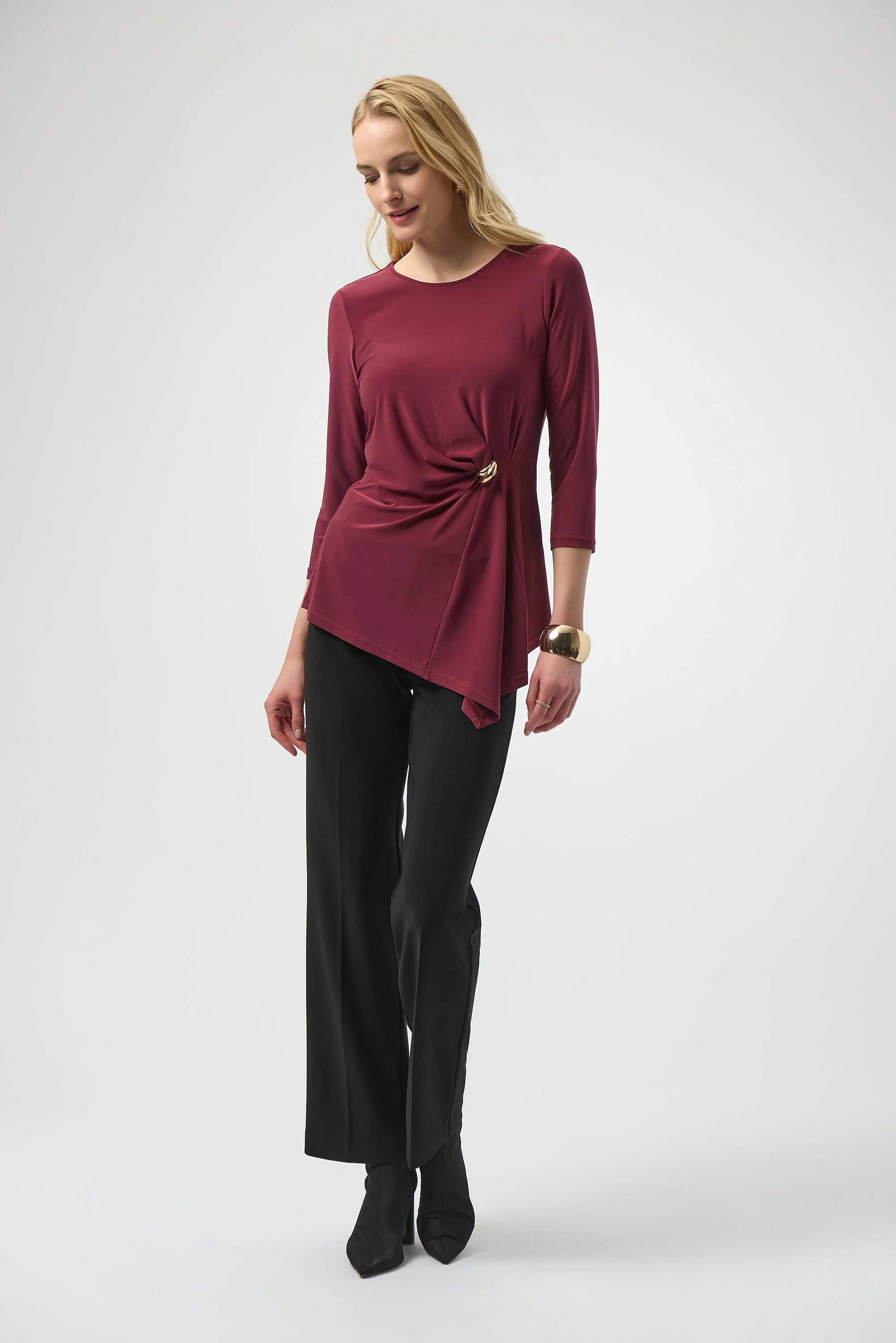 Joseph Ribkoff Asymmetrical Top Style 254132 - Image 2