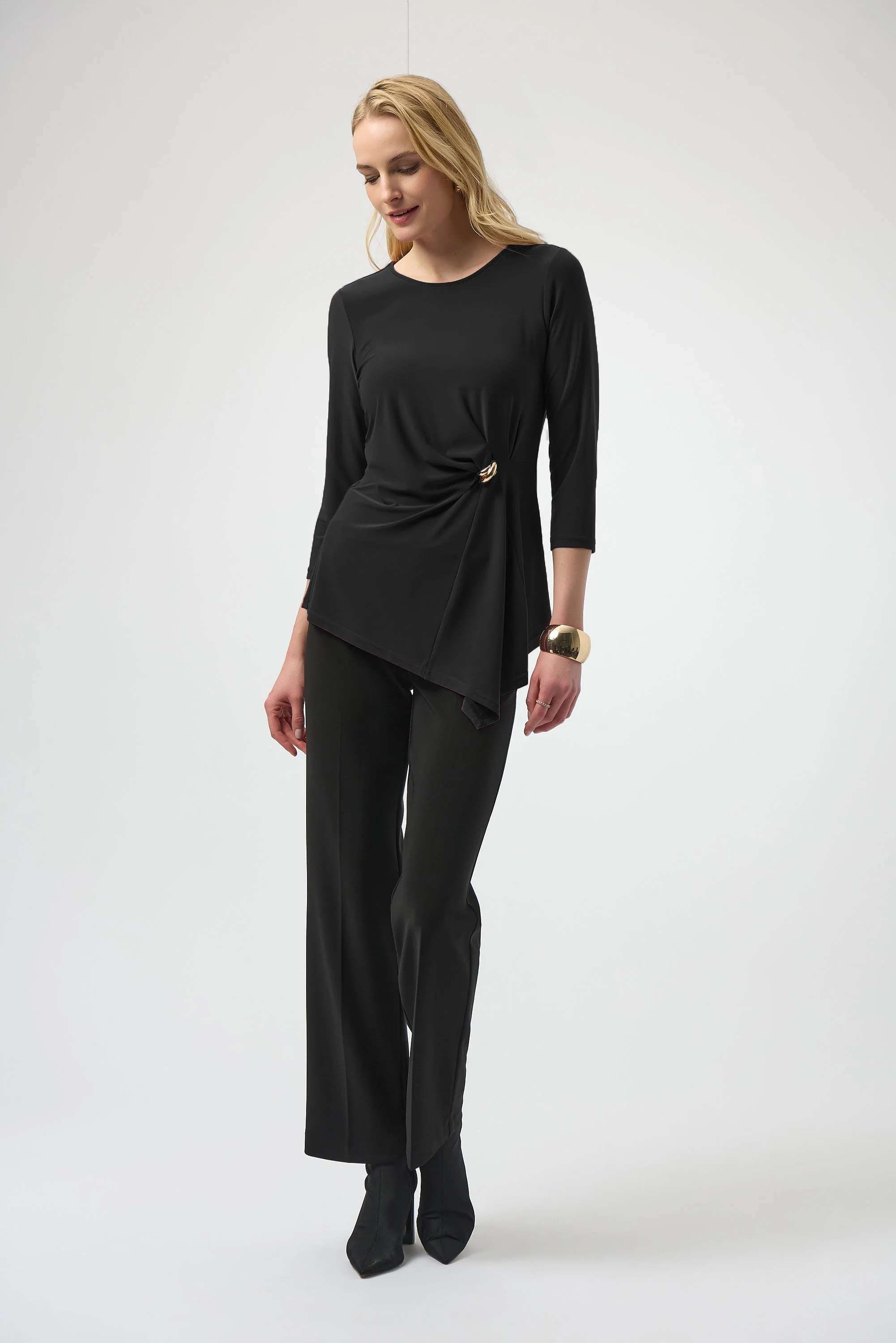 Joseph Ribkoff Asymmetrical Top Style 254132 - Image 5