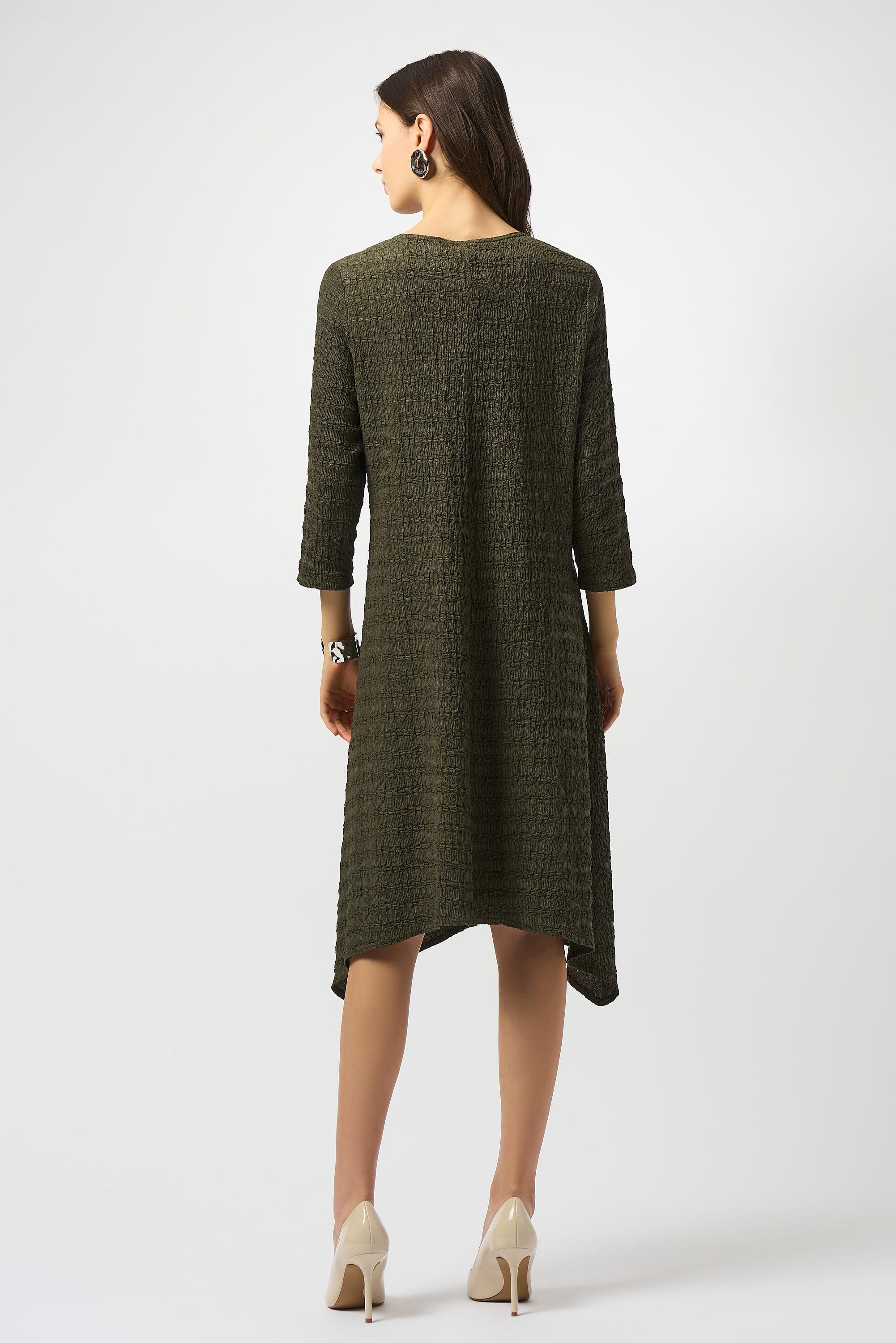 Joseph Ribkoff Textured Knit A-Line Dress Style 253023 - Image 3