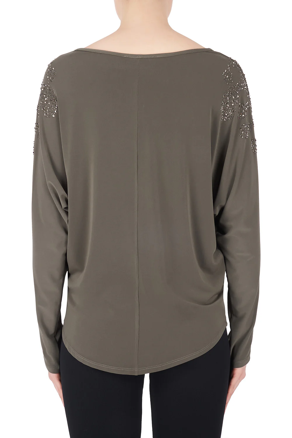 Joseph Ribkoff Avocado Top Style 184140 - Image 2