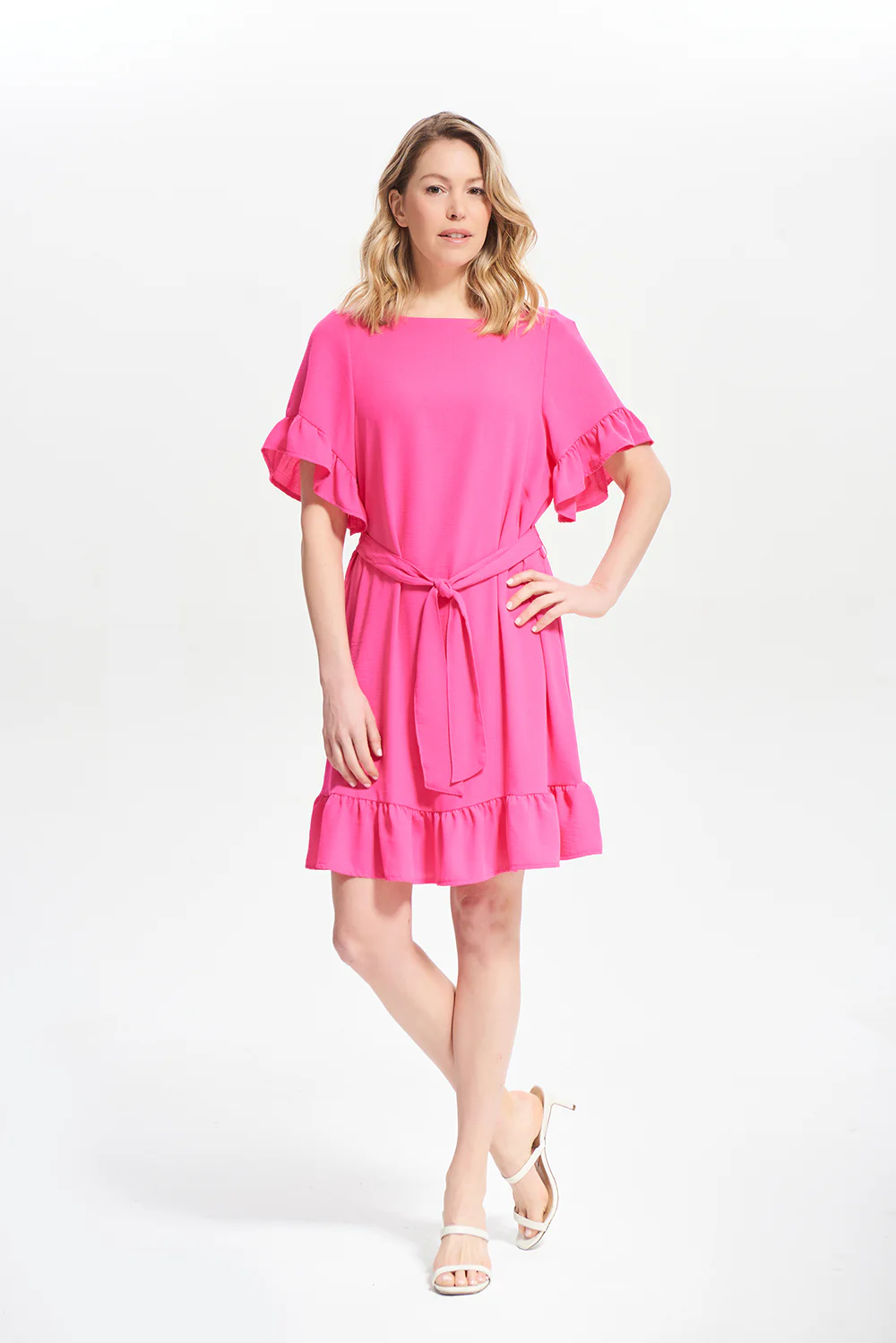 Joseph Ribkoff Azalea Ruffle Sleeve Dress Style 212217