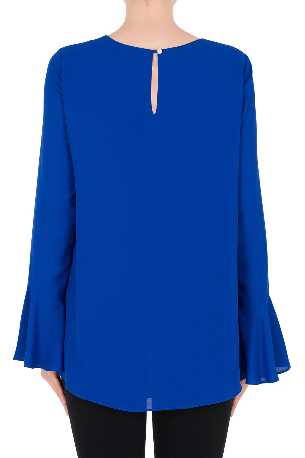 Joseph Ribkoff Azure Blue Top Style 182282 - Image 2