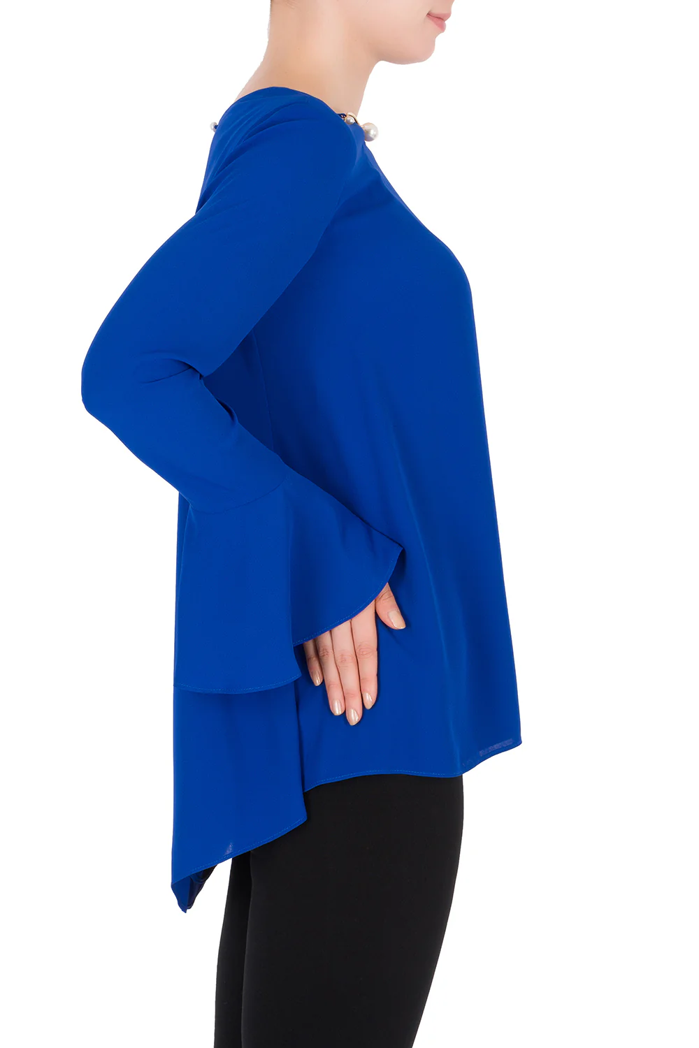 Joseph Ribkoff Azure Blue Top Style 182282 - Image 3