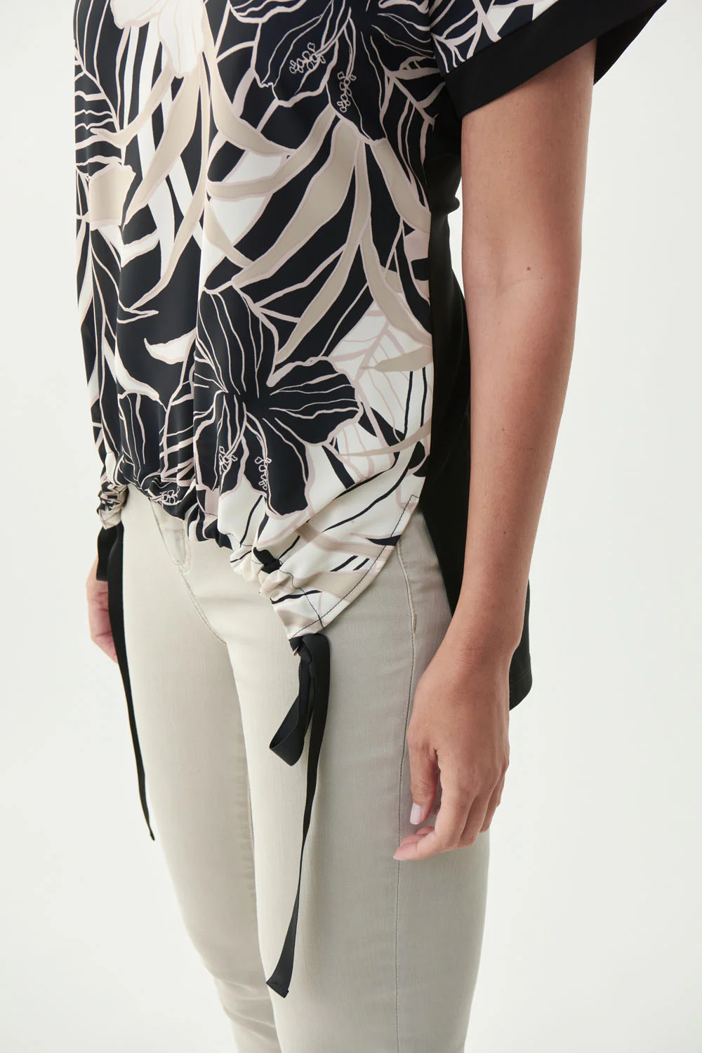 Joseph Ribkoff Beige/Black Top Style 221234 - Image 4