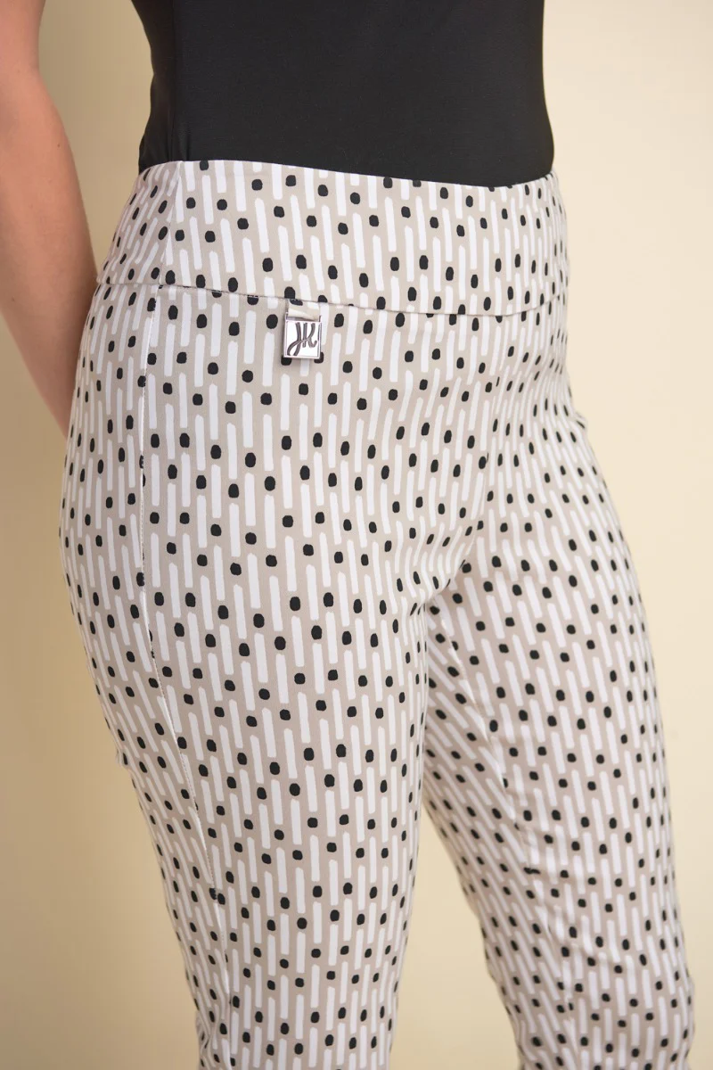 Joseph Ribkoff Beige/White/Black Pants Style 212141 - Image 2