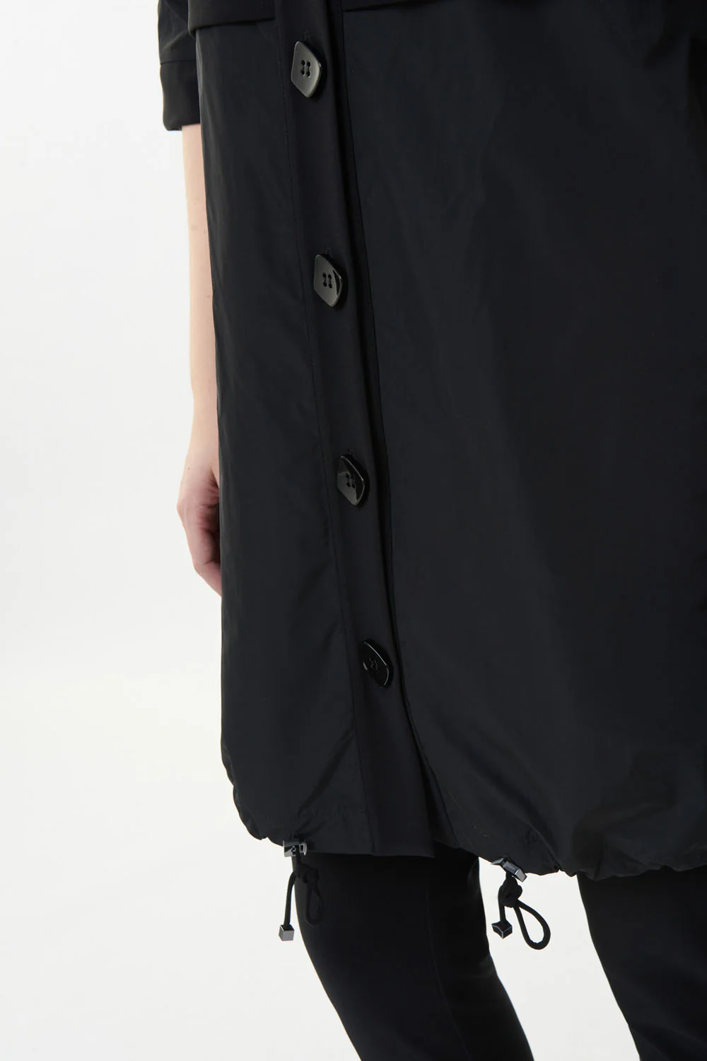 Joseph Ribkoff Black 3/4 Sleeve Coat Style 223066 - Image 3