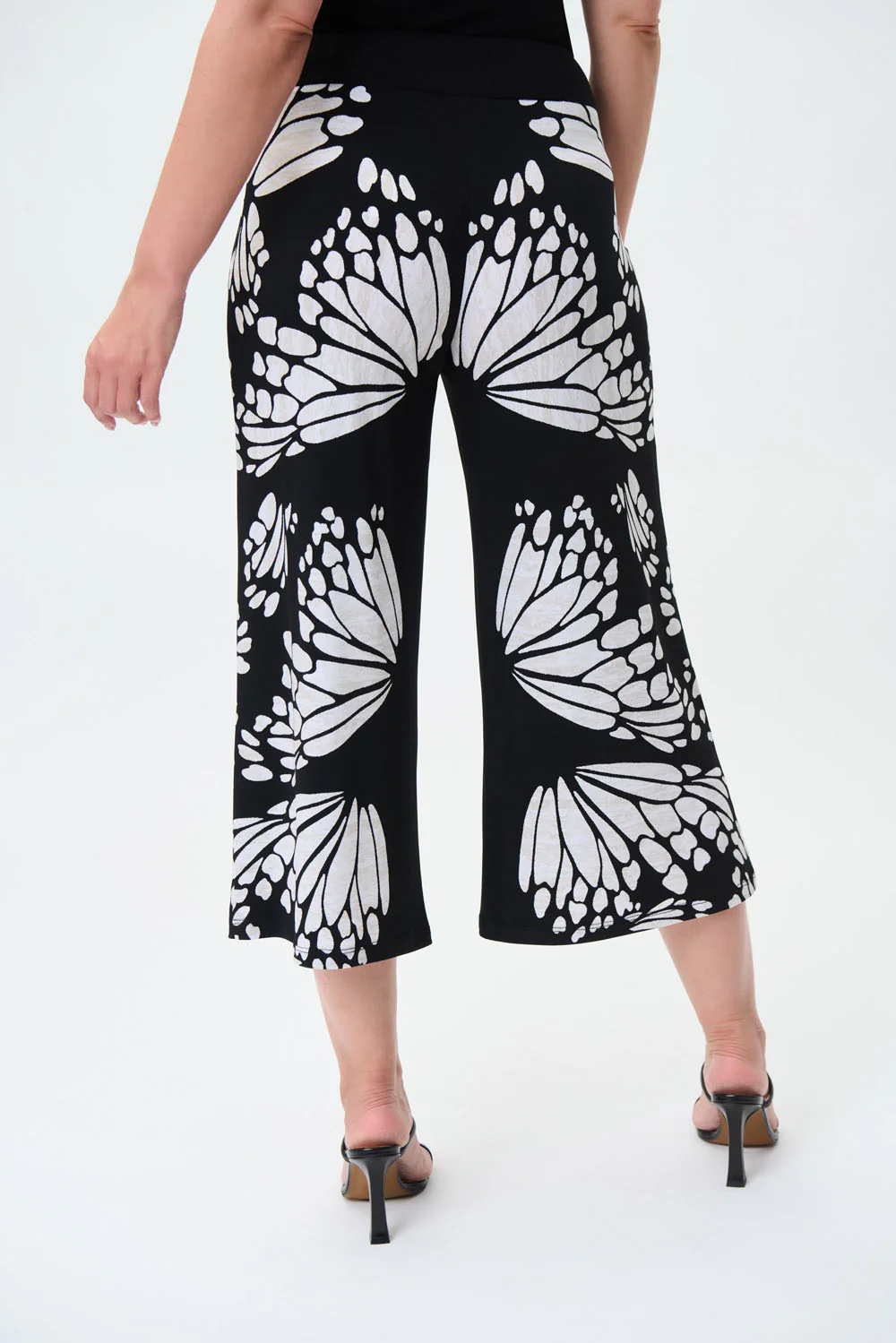 Joseph Ribkoff Black/Beige/Cream Pants Style 231296 - Image 3