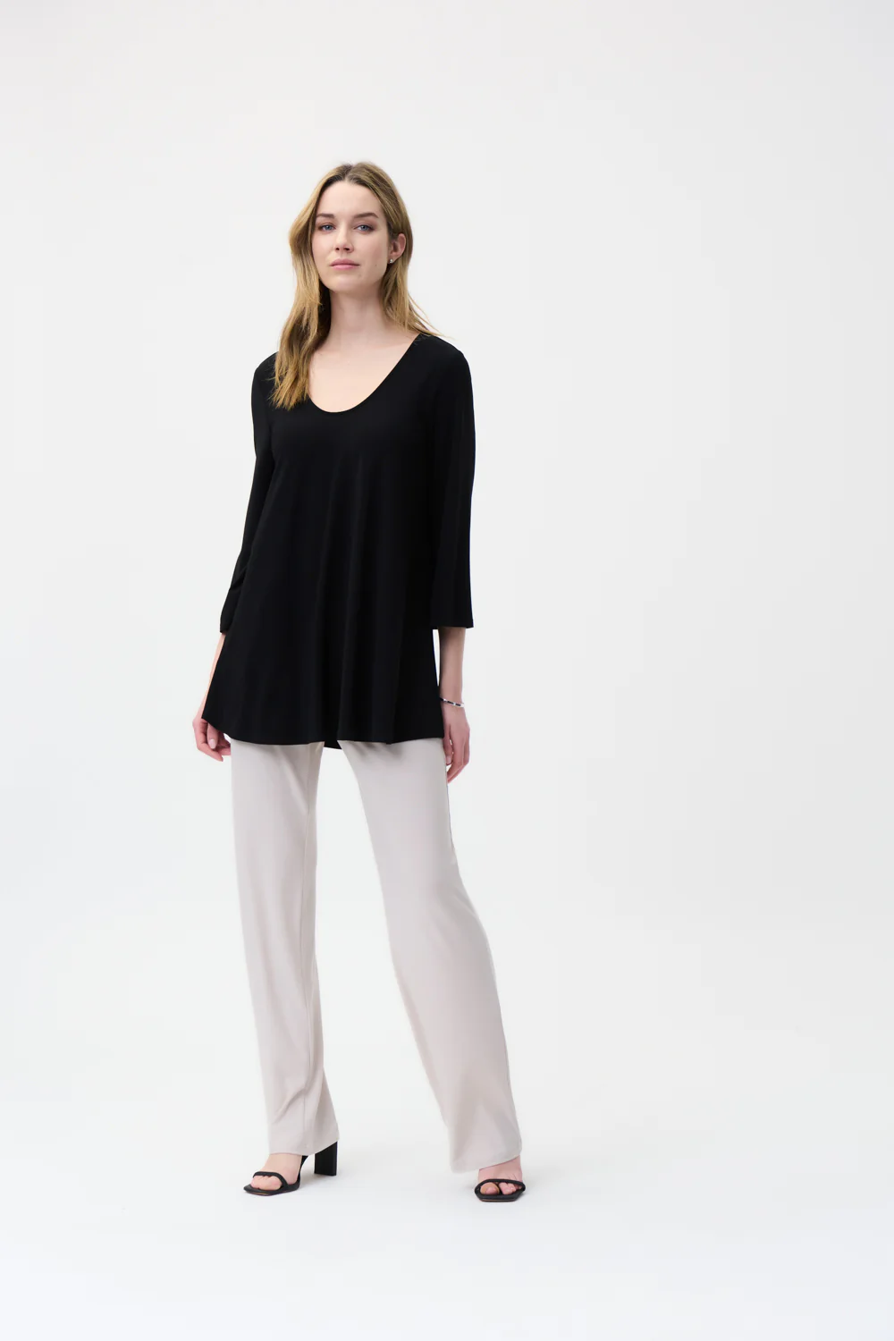 Joseph Ribkoff Black Bell Sleeve Top Style 221195