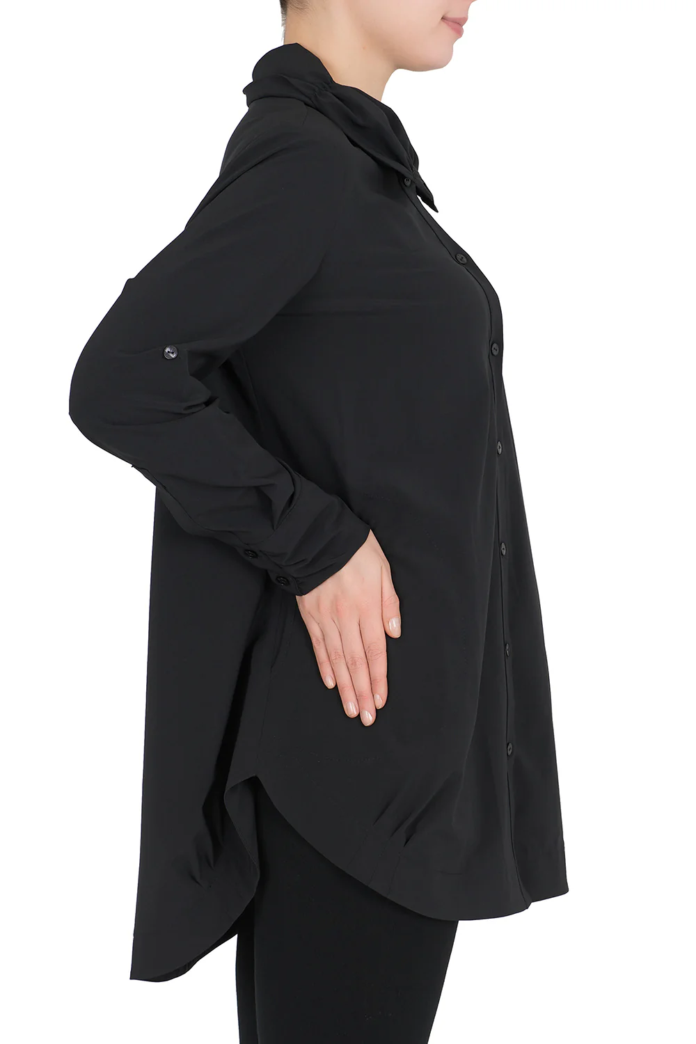 Joseph Ribkoff Black Blouse Style 191439 - Image 3