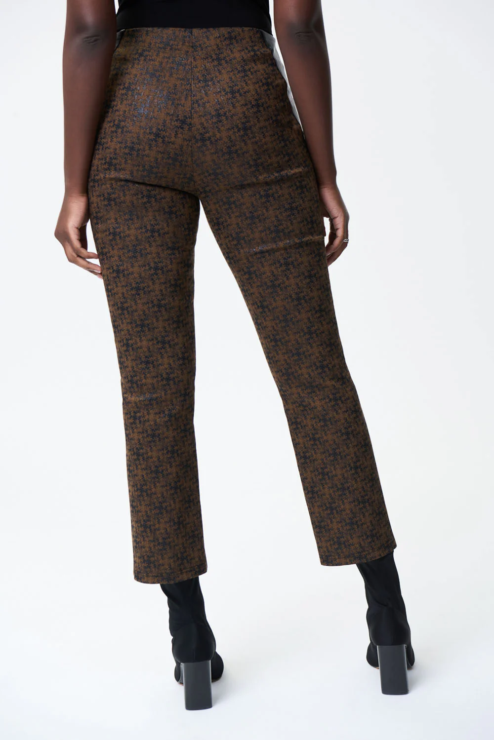 Joseph Ribkoff Black/Brown Pants Style 224058 - Image 3