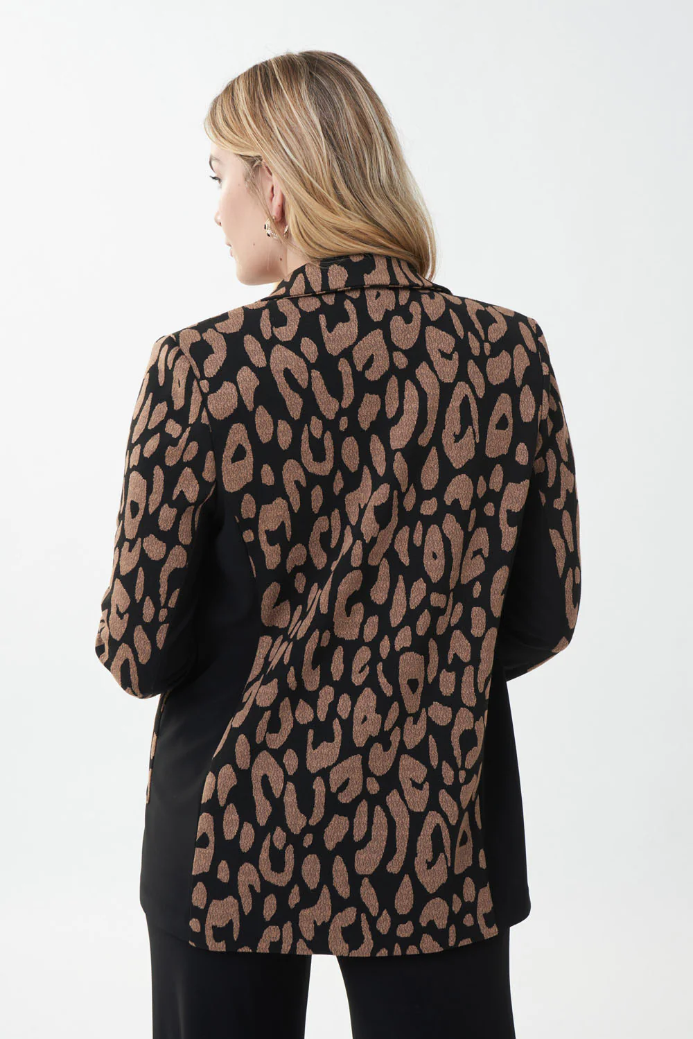 Joseph Ribkoff Black/Camel Blazer Style 223123 - Image 5