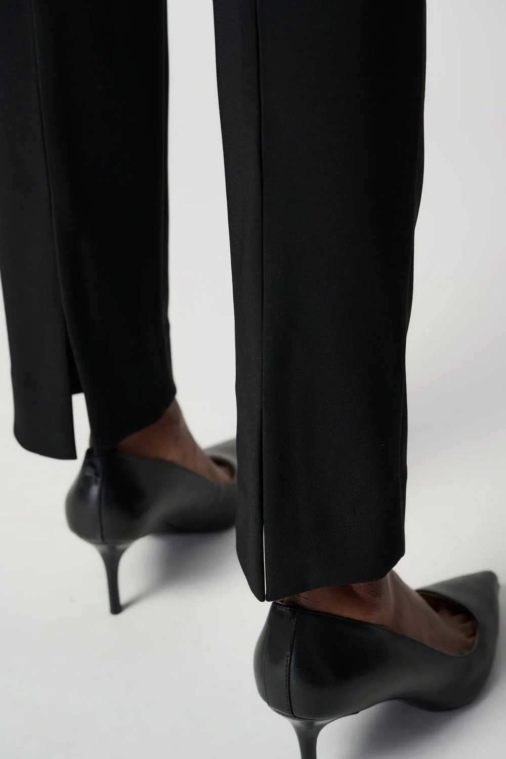 Joseph Ribkoff Black Classic Straight Pant Style 143105 - Image 3