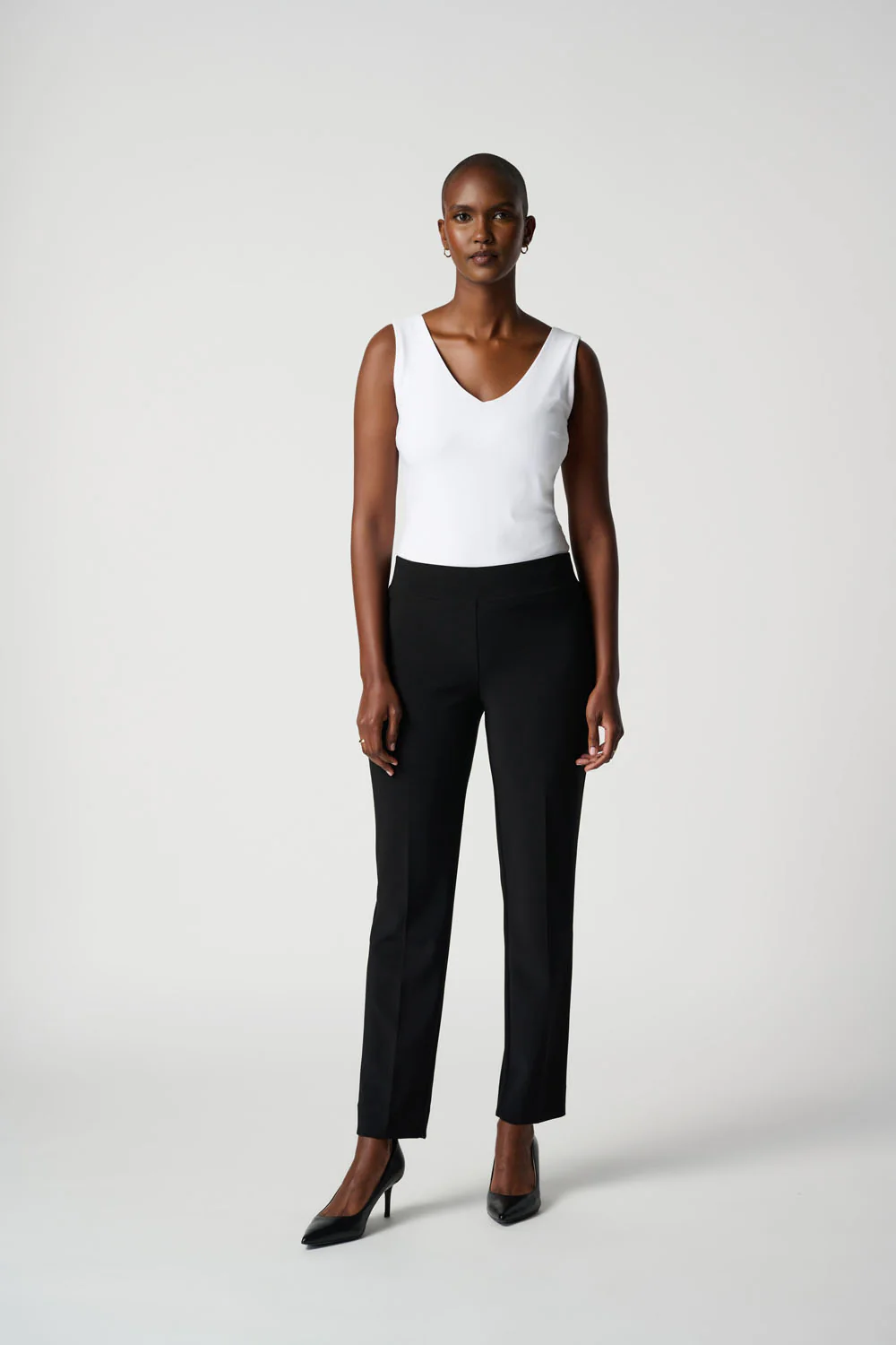 Joseph Ribkoff Black Classic Straight Pant Style 143105 - Image 4