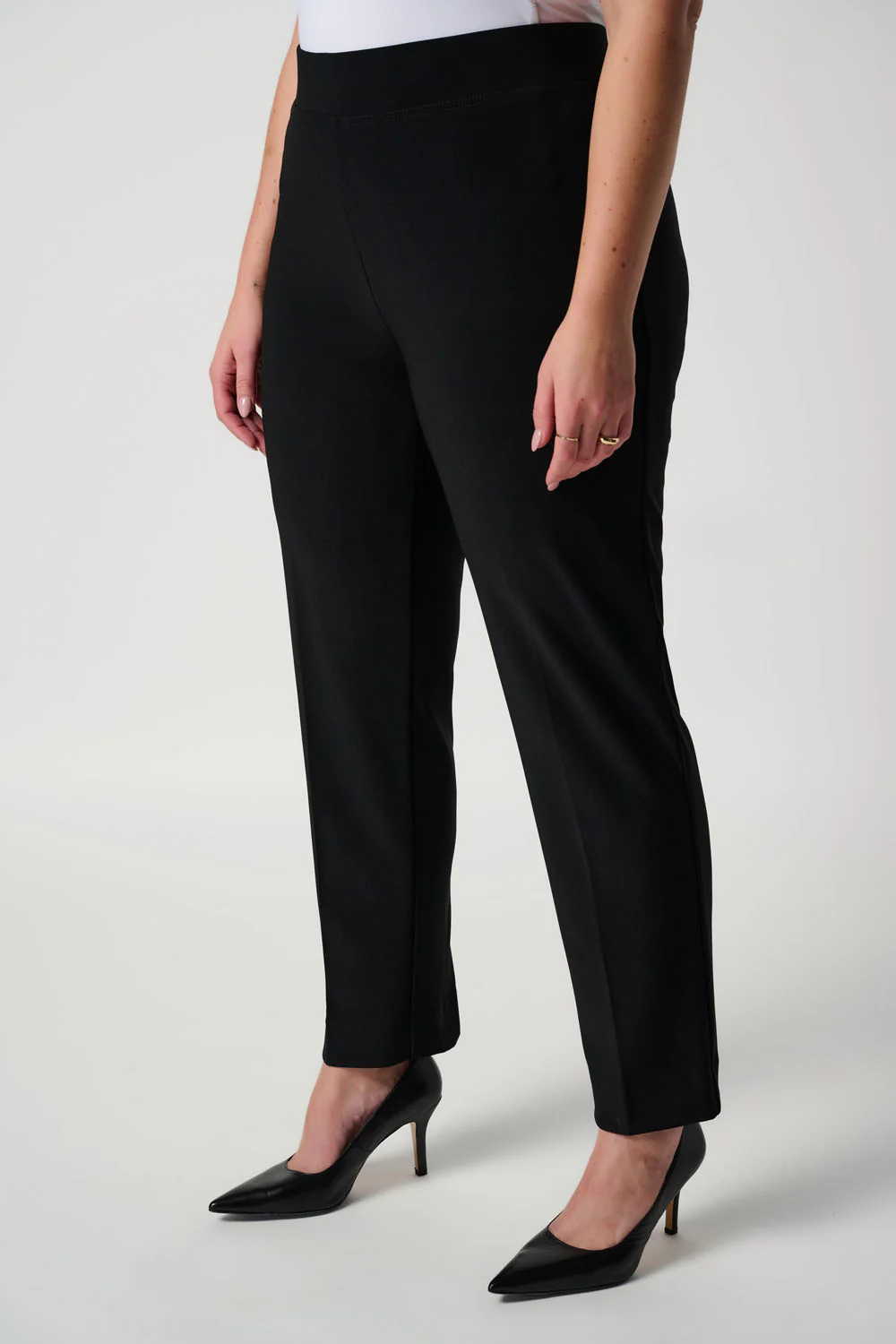 Joseph Ribkoff Black Classic Straight Pant Style 143105 - Image 5