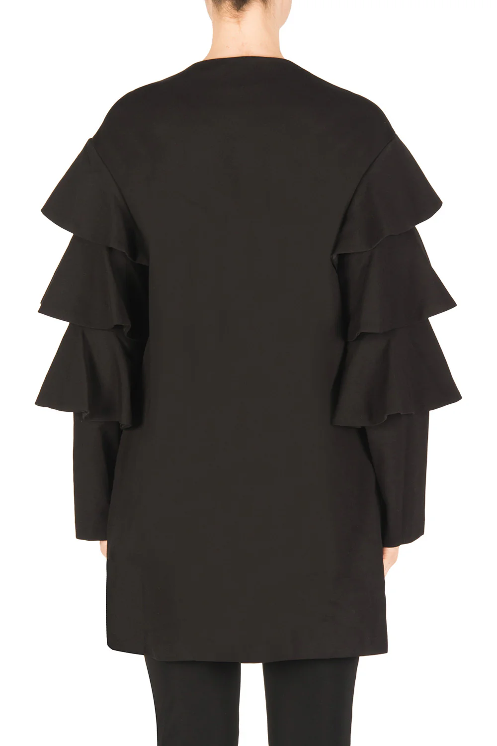 Joseph Ribkoff Black Coat Style 183345 - Image 2