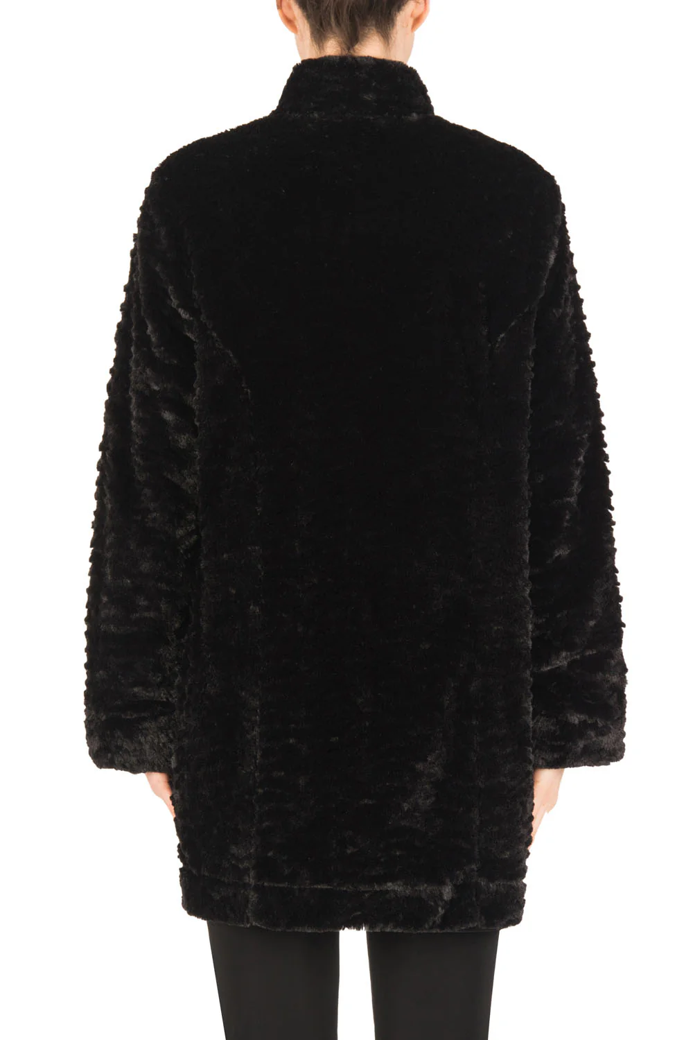 Joseph Ribkoff Black Reversible Coat Style 183363 - Image 2