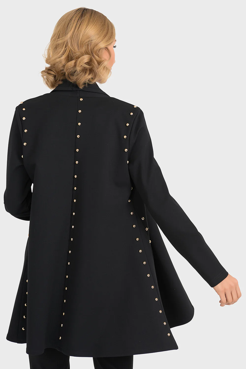 Joseph Ribkoff Black Coat Style 193355 - Image 2